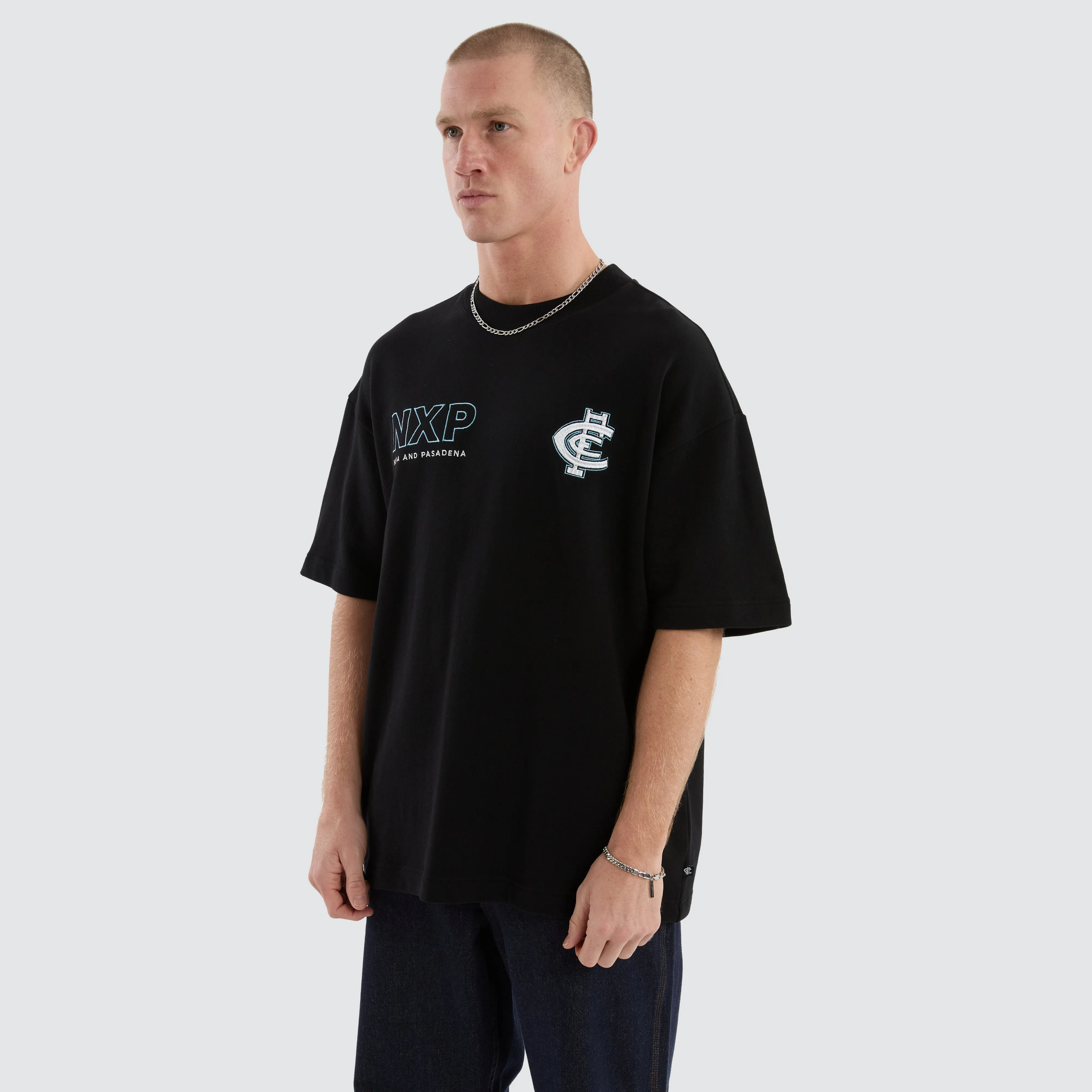 Carlton Blues AFL Legacy Loopback Tee Jet Black sold by Neverland product image thumbnail 5