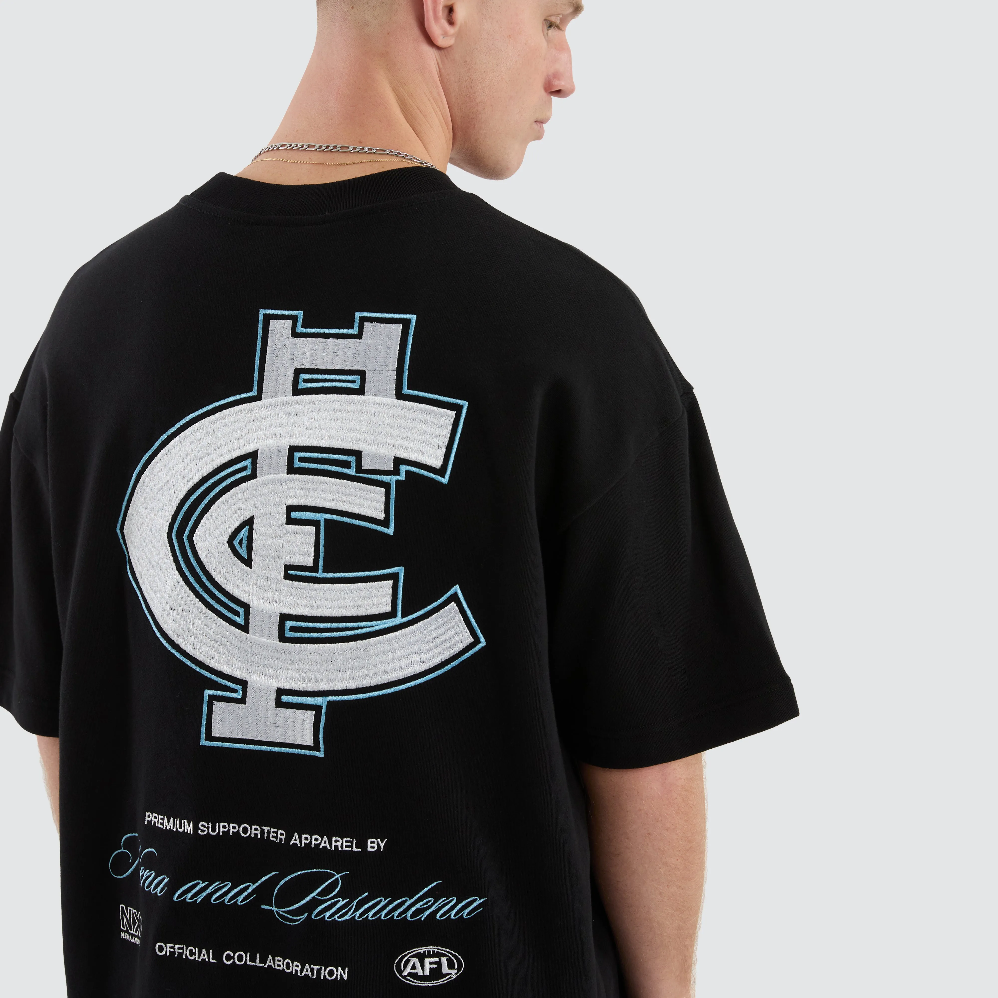 Carlton Blues AFL Legacy Loopback Tee Jet Black sold by Neverland product image thumbnail 3