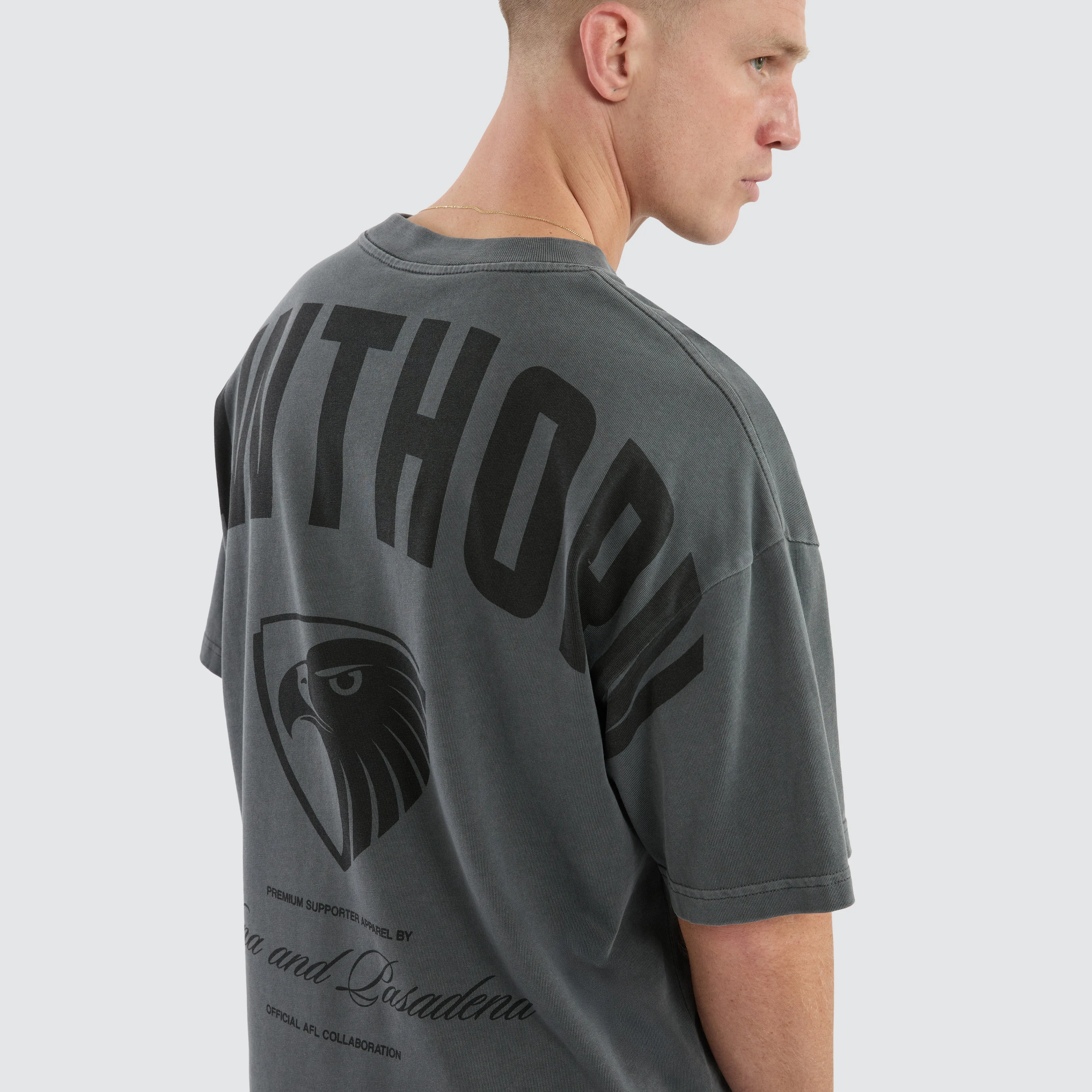 Hawthorn Hawks AFL Hunter Tee Pigment Charcoal sold by Neverland product image thumbnail 3