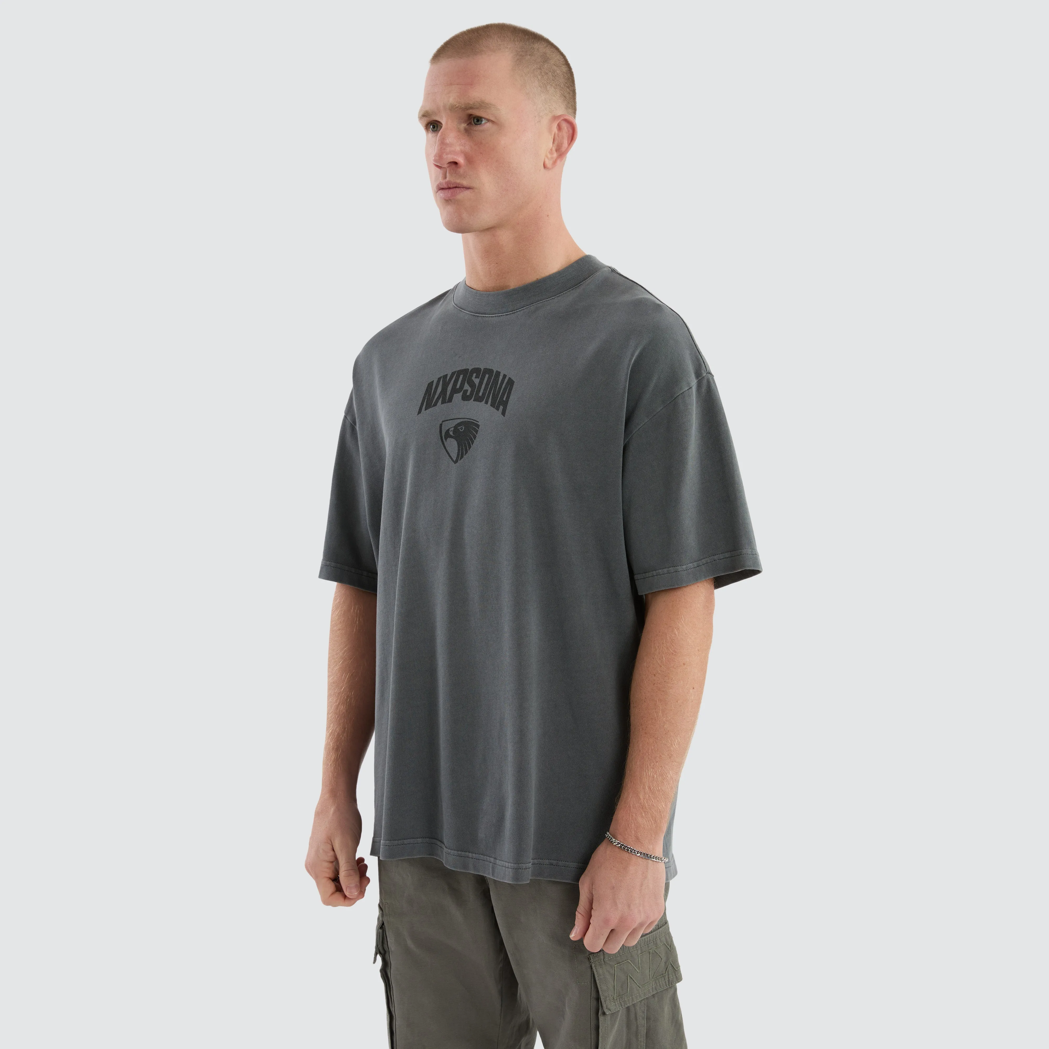 Hawthorn Hawks AFL Hunter Tee Pigment Charcoal sold by Neverland product image thumbnail 5