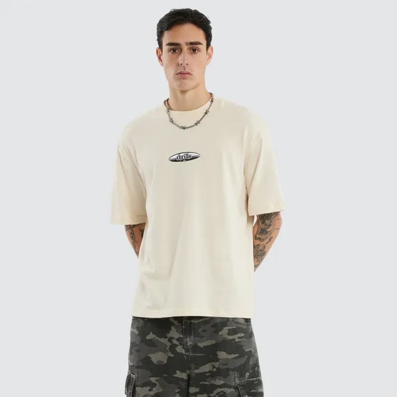 Lifted Spirits Embro Box Tee Unbleached sold by Neverland