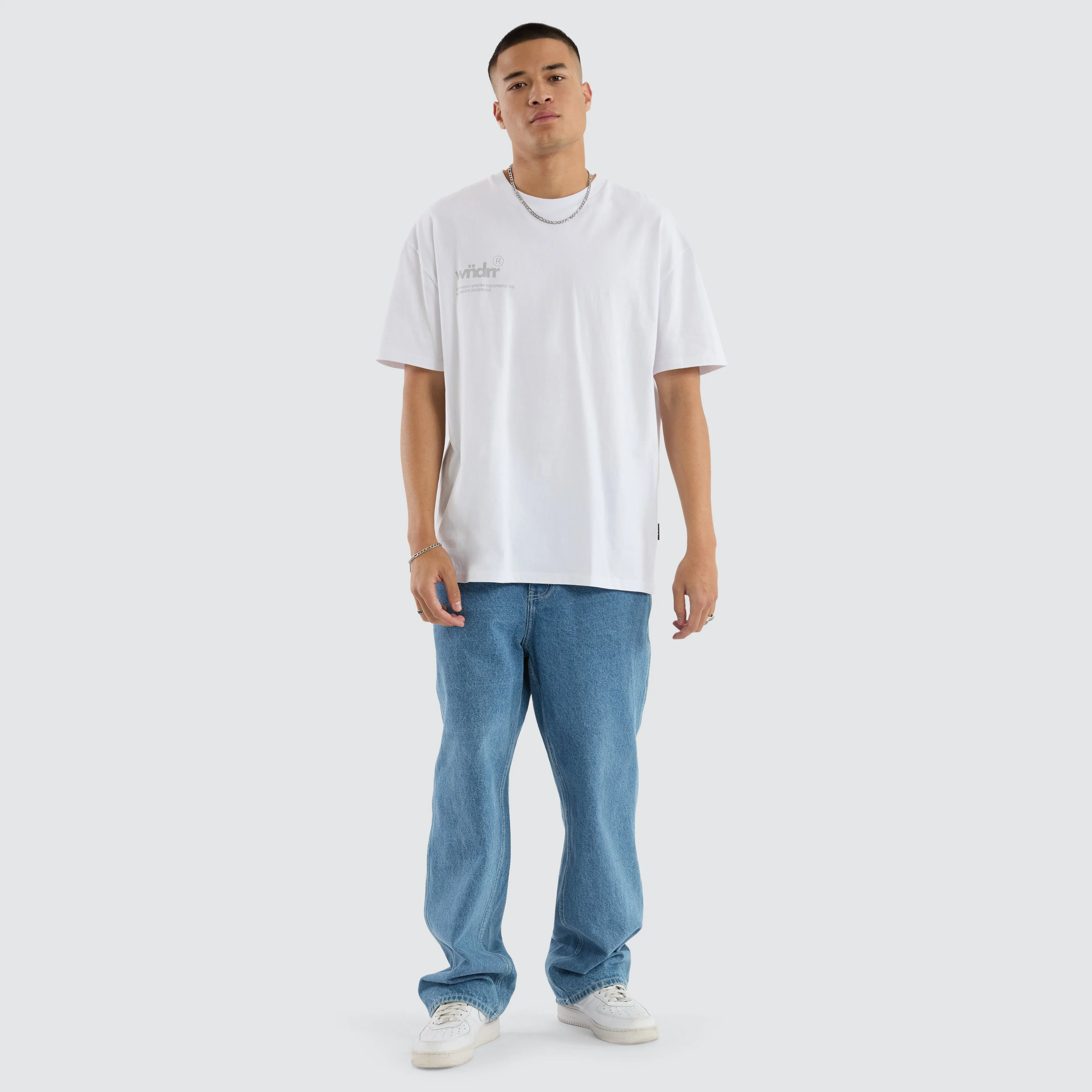 Syndicate Box Fit Tee White sold by Neverland product image thumbnail 2
