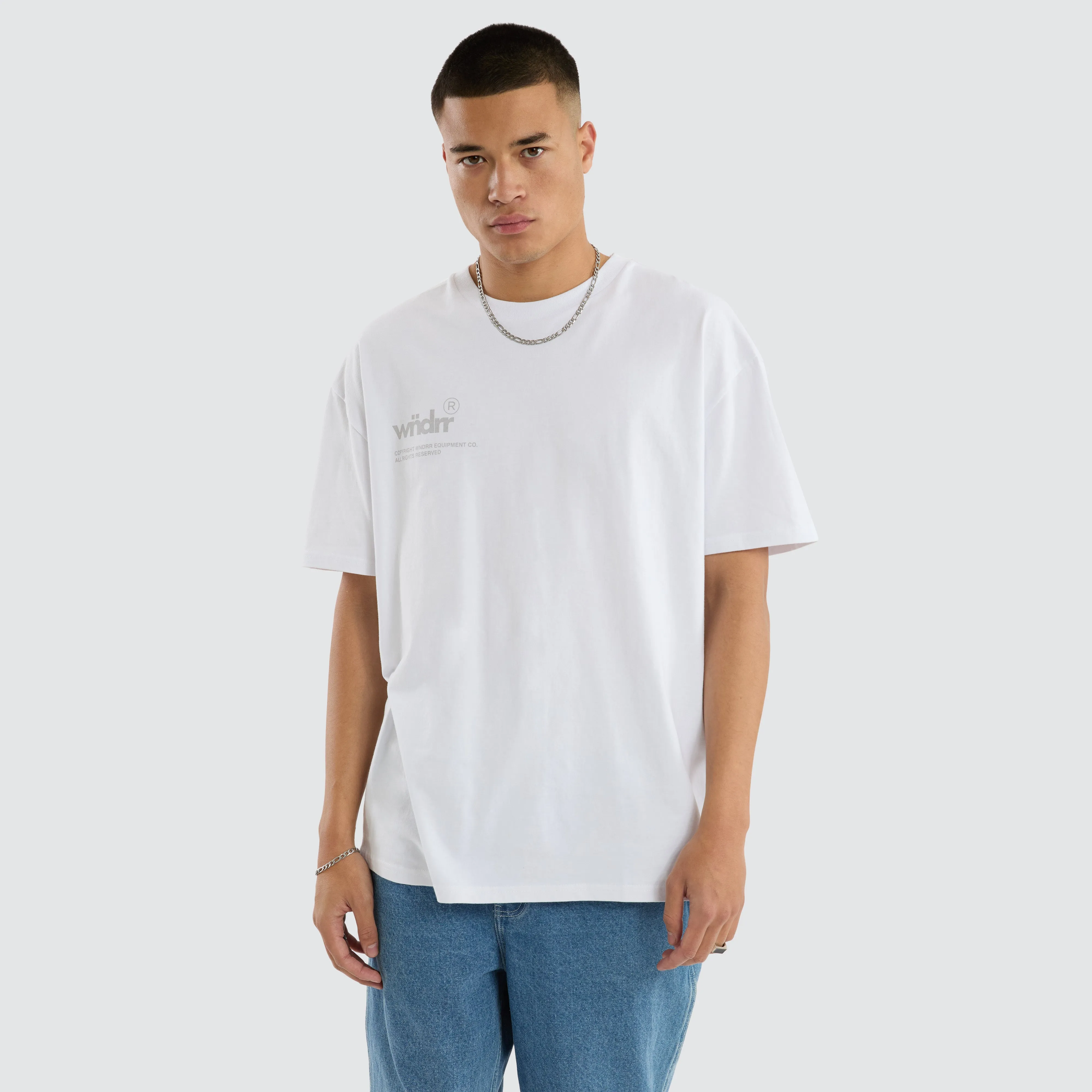 Syndicate Box Fit Tee White sold by Neverland product image thumbnail 4