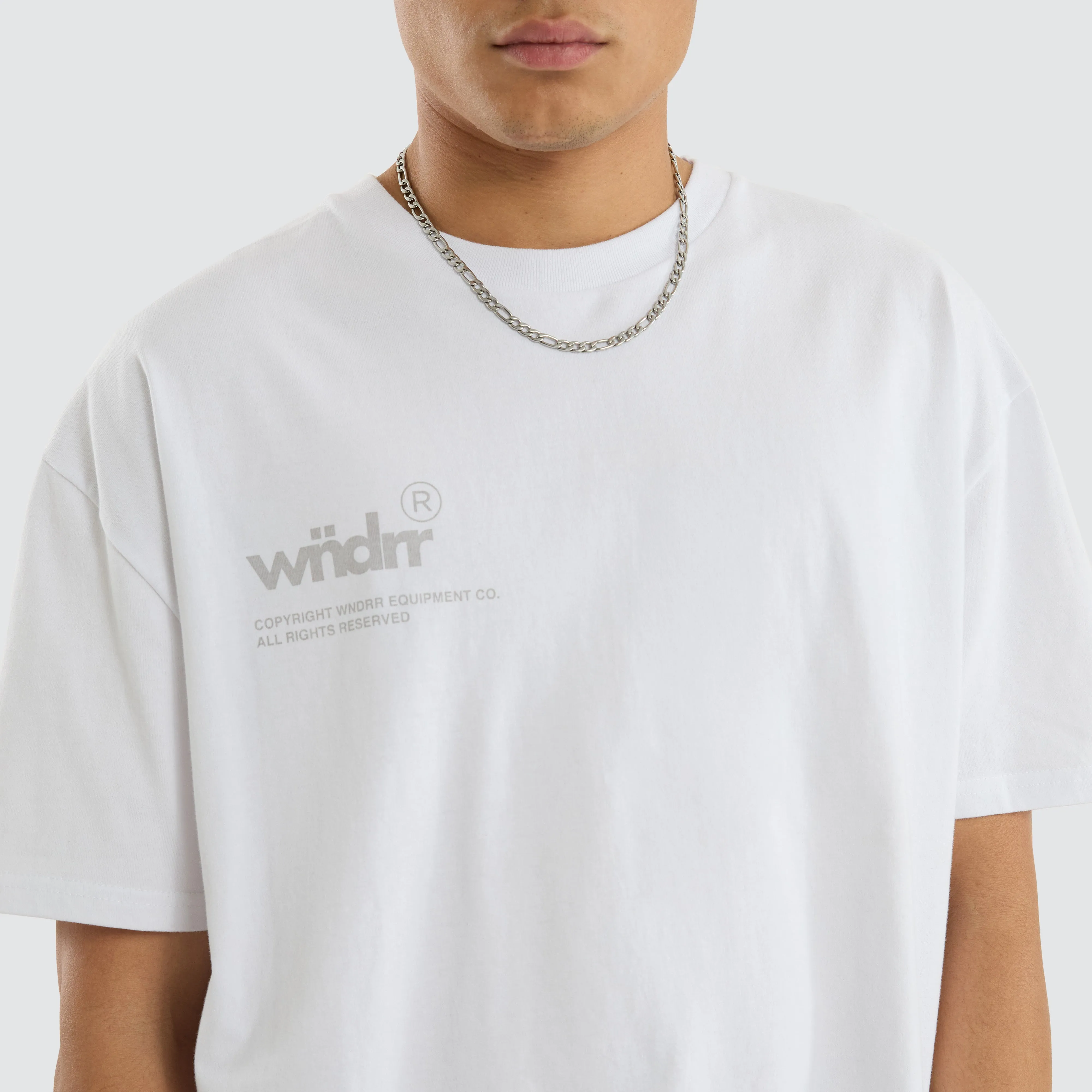 Syndicate Box Fit Tee White sold by Neverland product image thumbnail 3