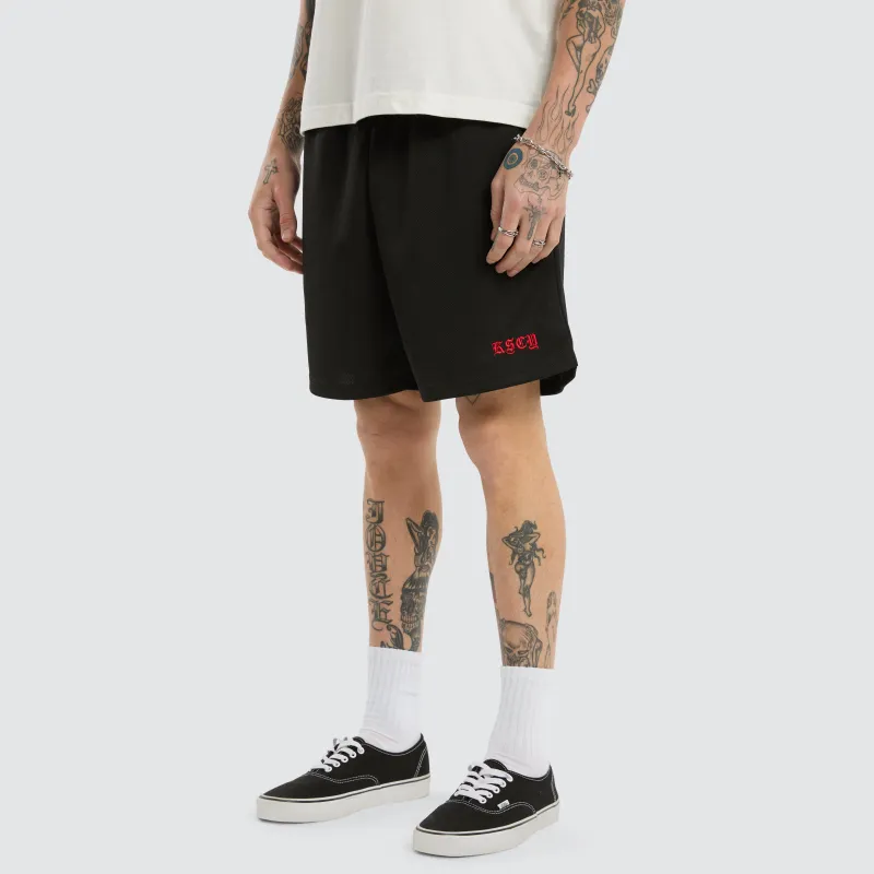 Two Step Basketball Short Jet Black sold by Neverland