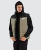 Caldas Puffer Vest Jet Black/Khaki sold by Neverland
