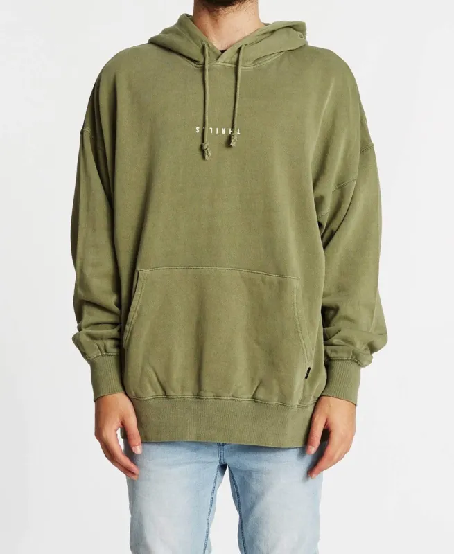 Minimal Thrills Slouch Hoodie Army Green sold by Neverland