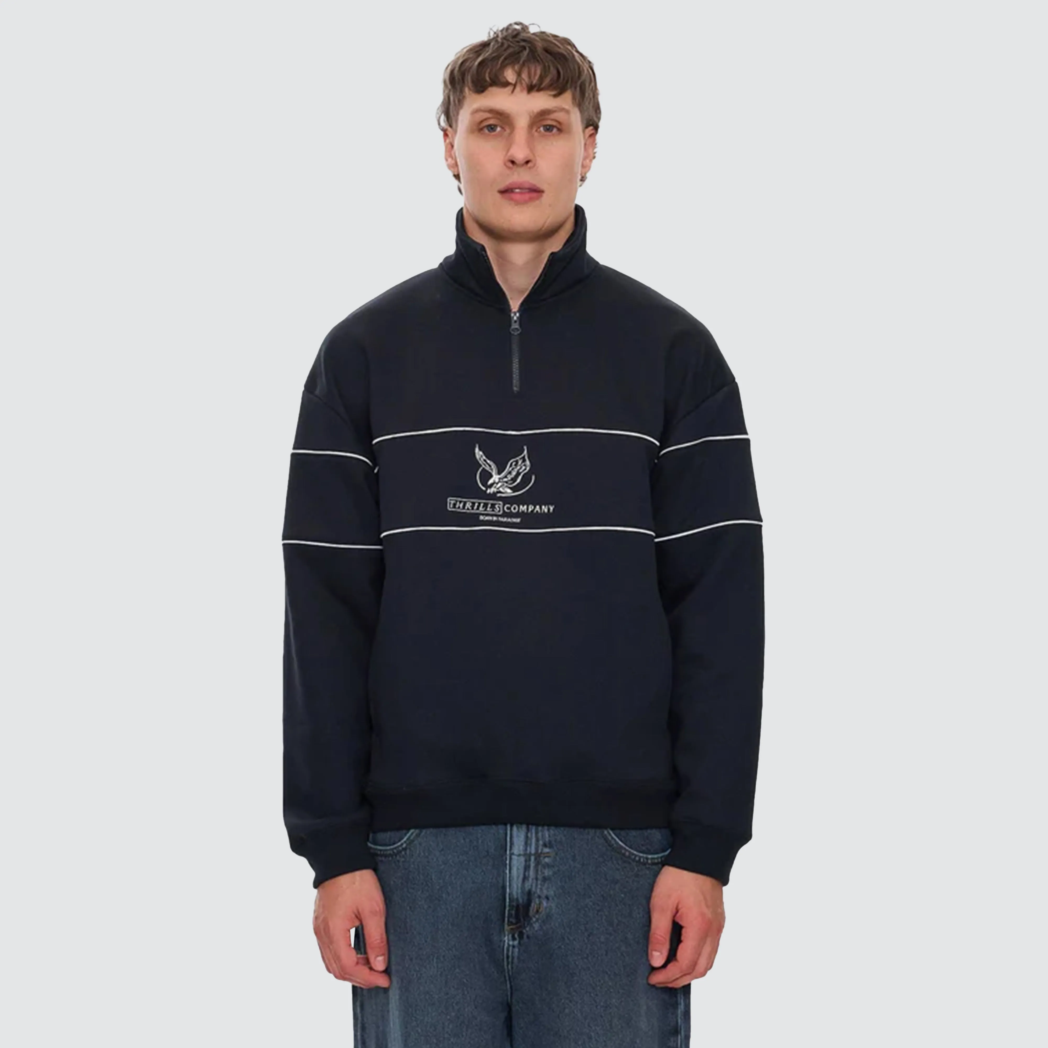 Glory Quarter Zip Fleece Black sold by Neverland product image thumbnail 4