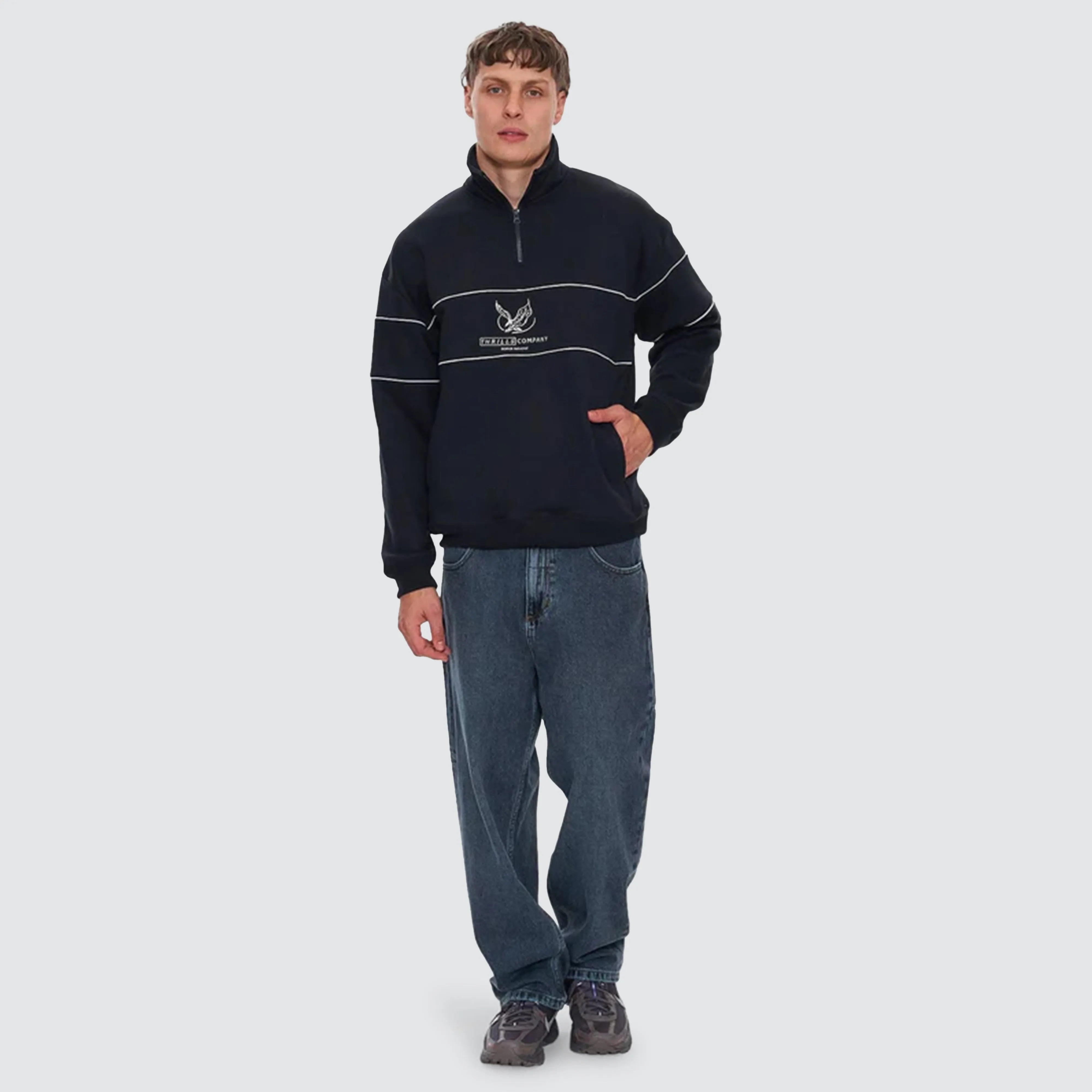 Glory Quarter Zip Fleece Black sold by Neverland product image thumbnail 2