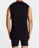 Fin Du Monde Scoop Back Muscle Tee Jet Black sold by Neverland