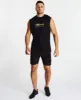 Fin Du Monde Scoop Back Muscle Tee Jet Black sold by Neverland