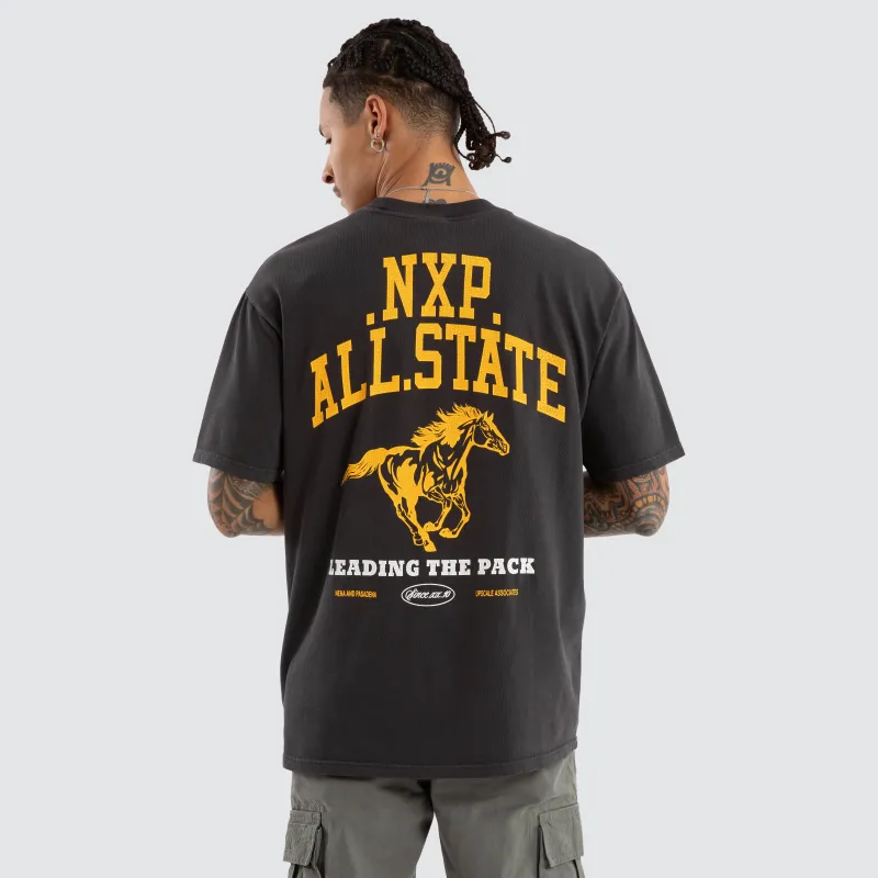 All State Box Fit Tee Pigment Black sold by Neverland