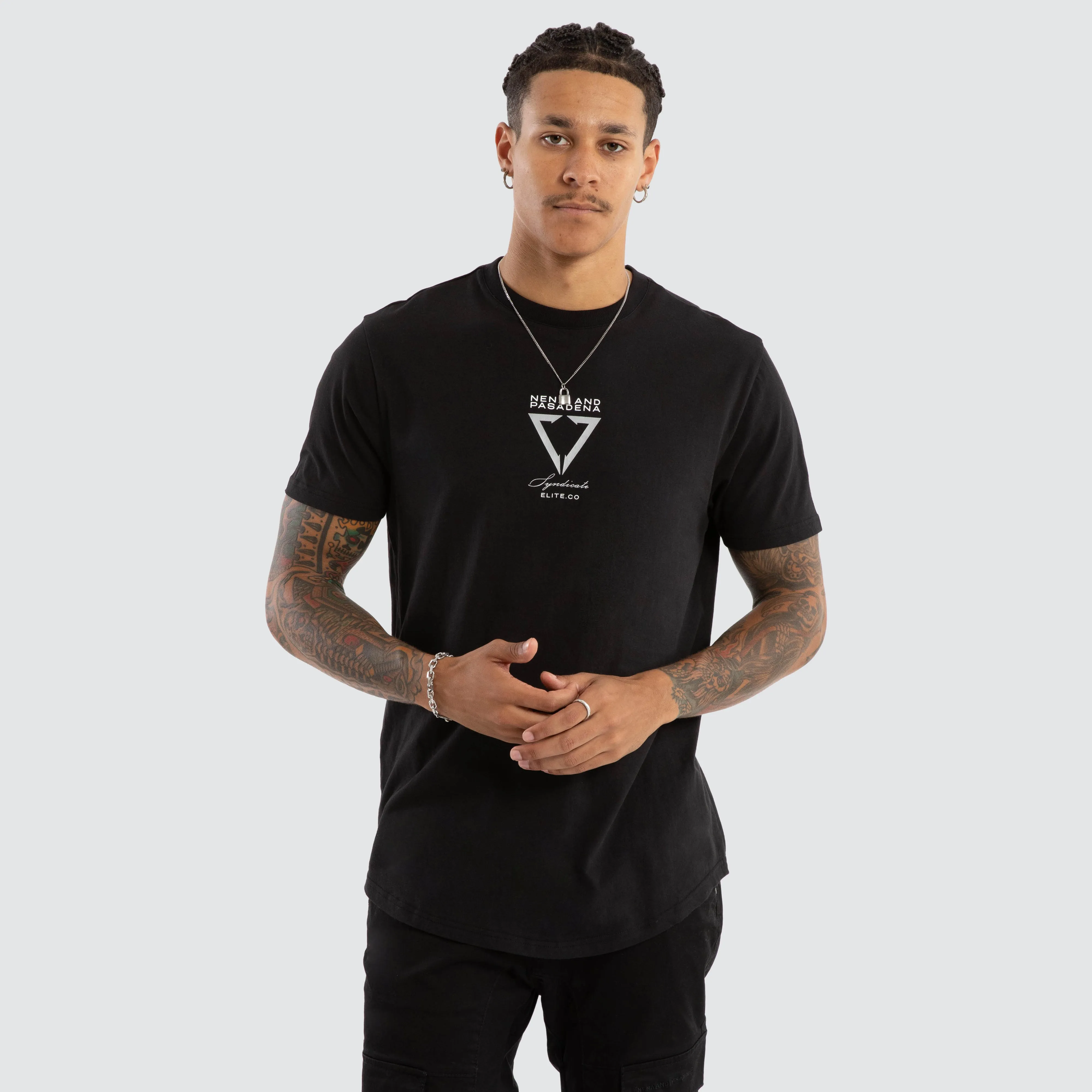 Wave Dual Curved Tee Jet Black sold by Neverland product image thumbnail 2