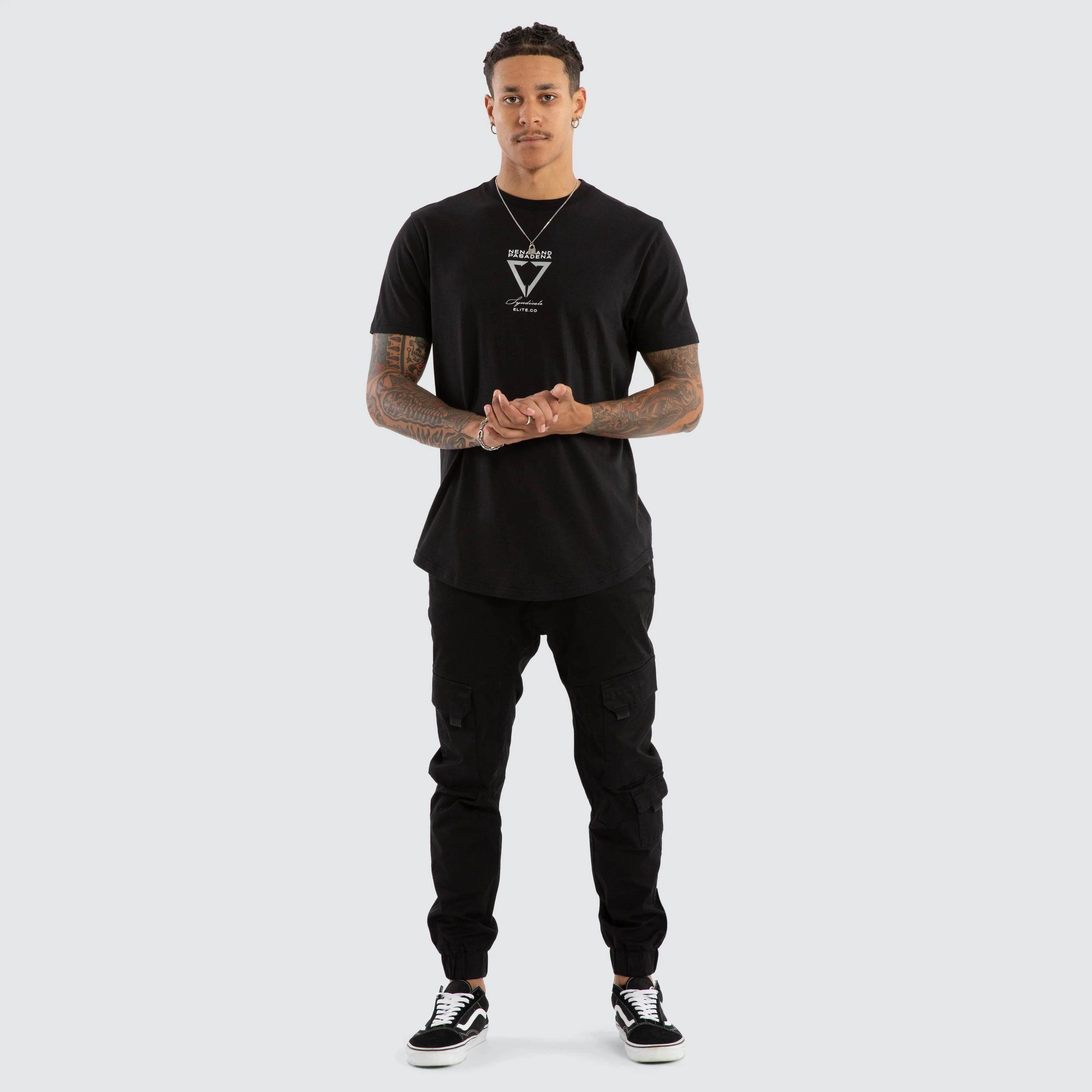 Wave Dual Curved Tee Jet Black sold by Neverland product image thumbnail 5