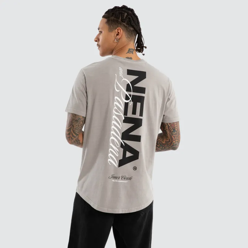 Veered Dual Curved Tee Pigment Paloma sold by Neverland