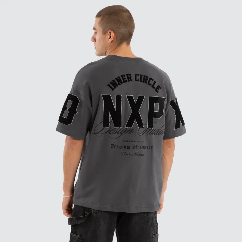 Dwell Loopback Raptor Tee Asphalt sold by Neverland