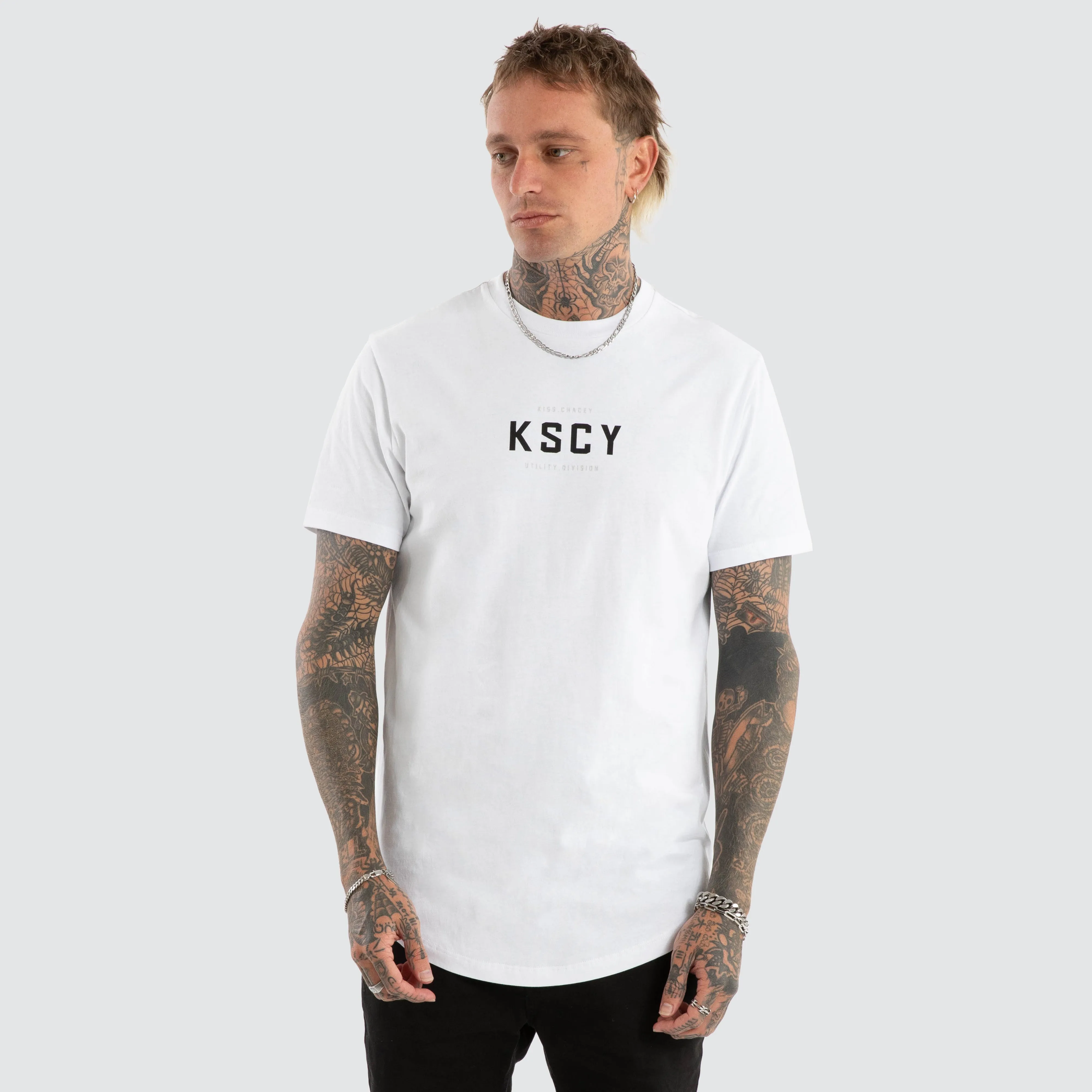 Stamp Dual Curved Tee Optical White sold by Neverland product image thumbnail 3