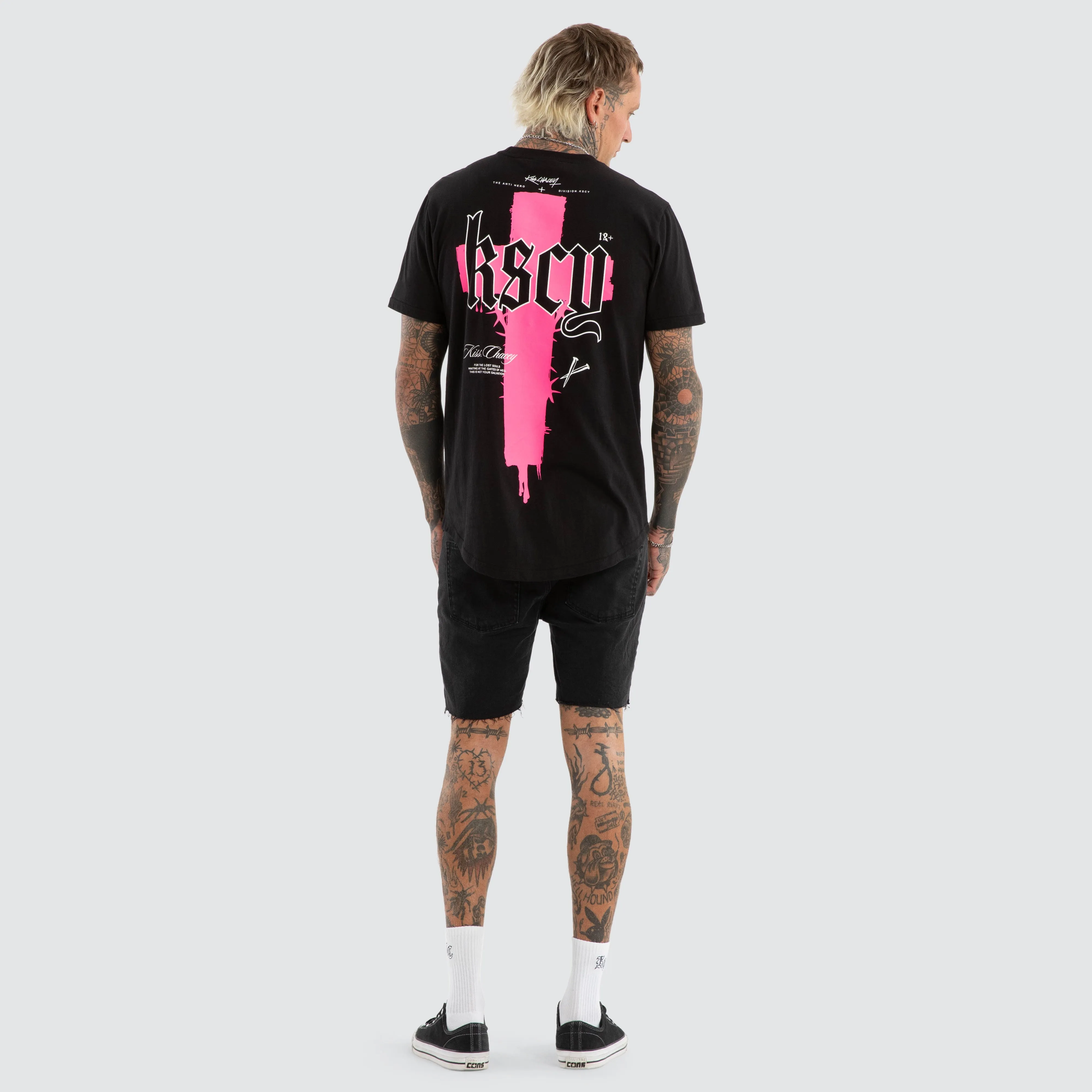 Church Dual Curved Tee Jet Black sold by Neverland product image thumbnail 4