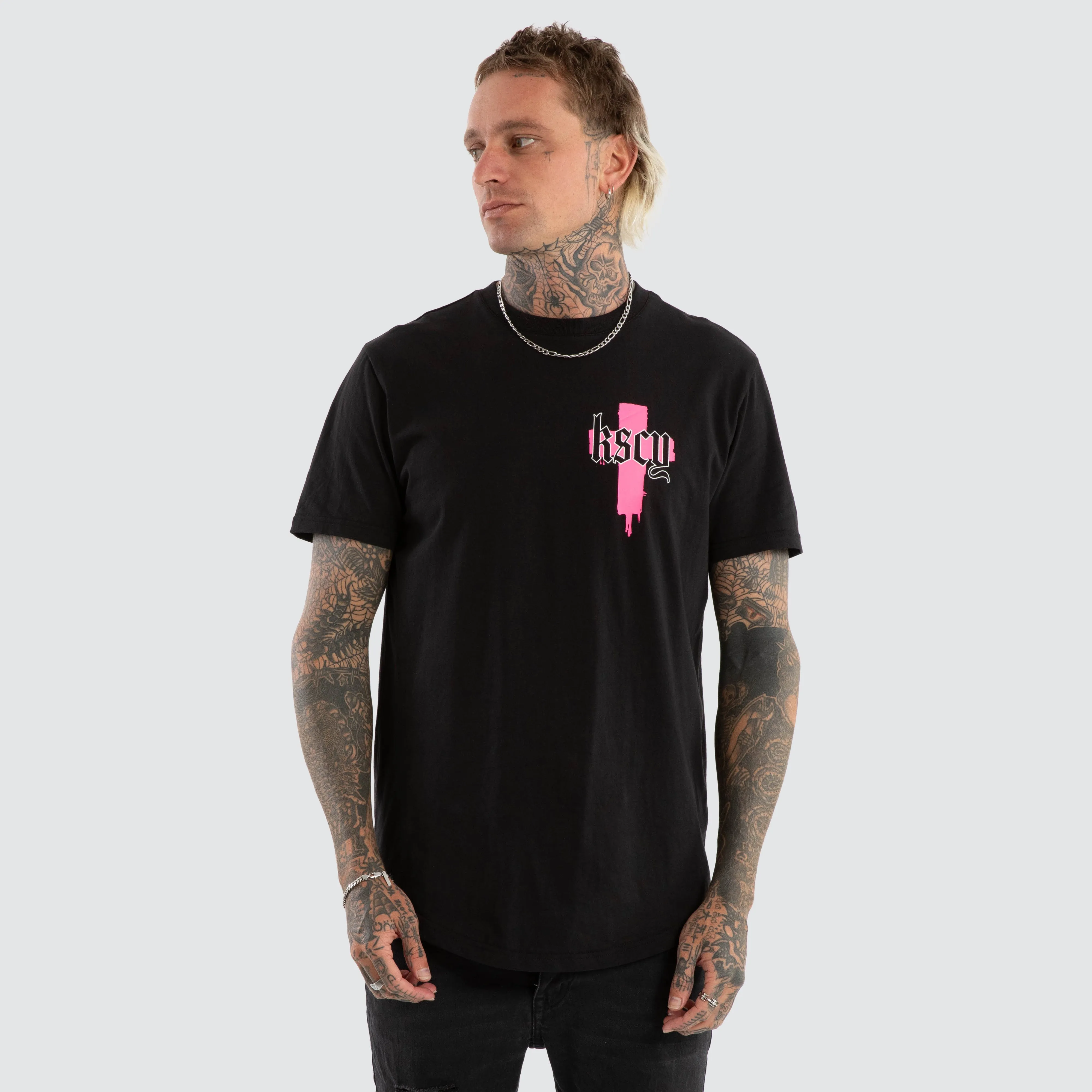 Church Dual Curved Tee Jet Black sold by Neverland product image thumbnail 3