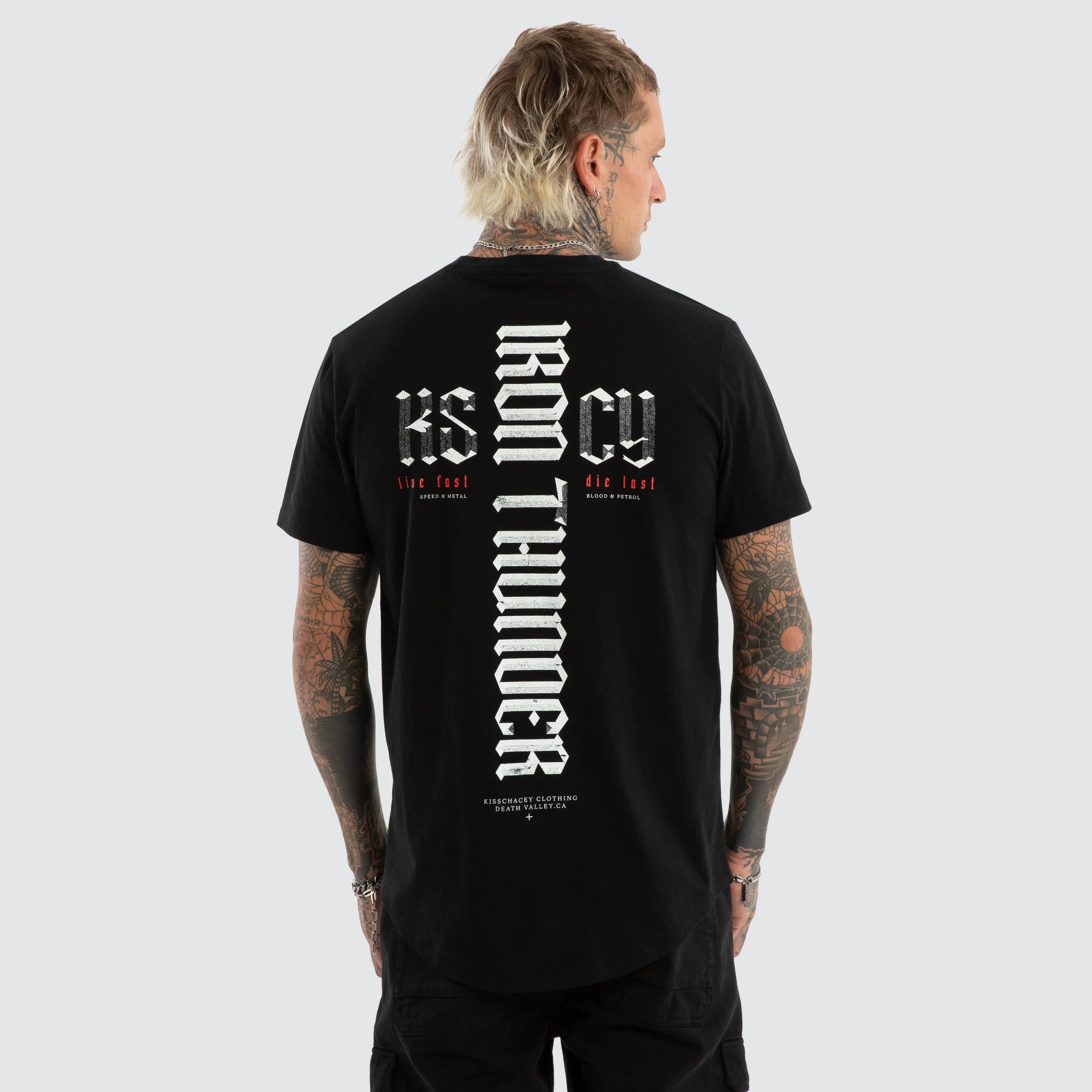 Iron Thunder Dual Curved Tee Jet Black sold by Neverland