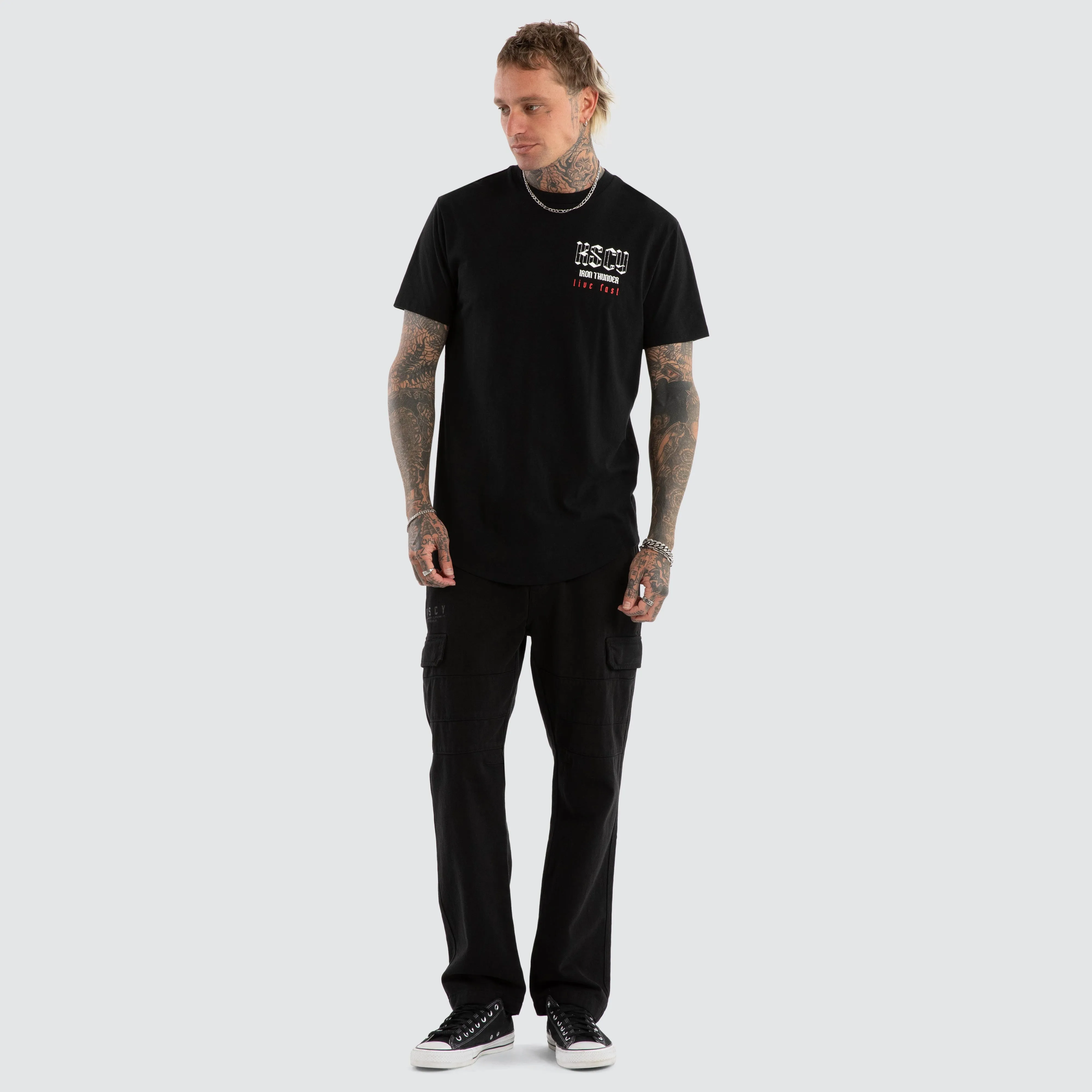 Iron Thunder Dual Curved Tee Jet Black sold by Neverland product image thumbnail 2