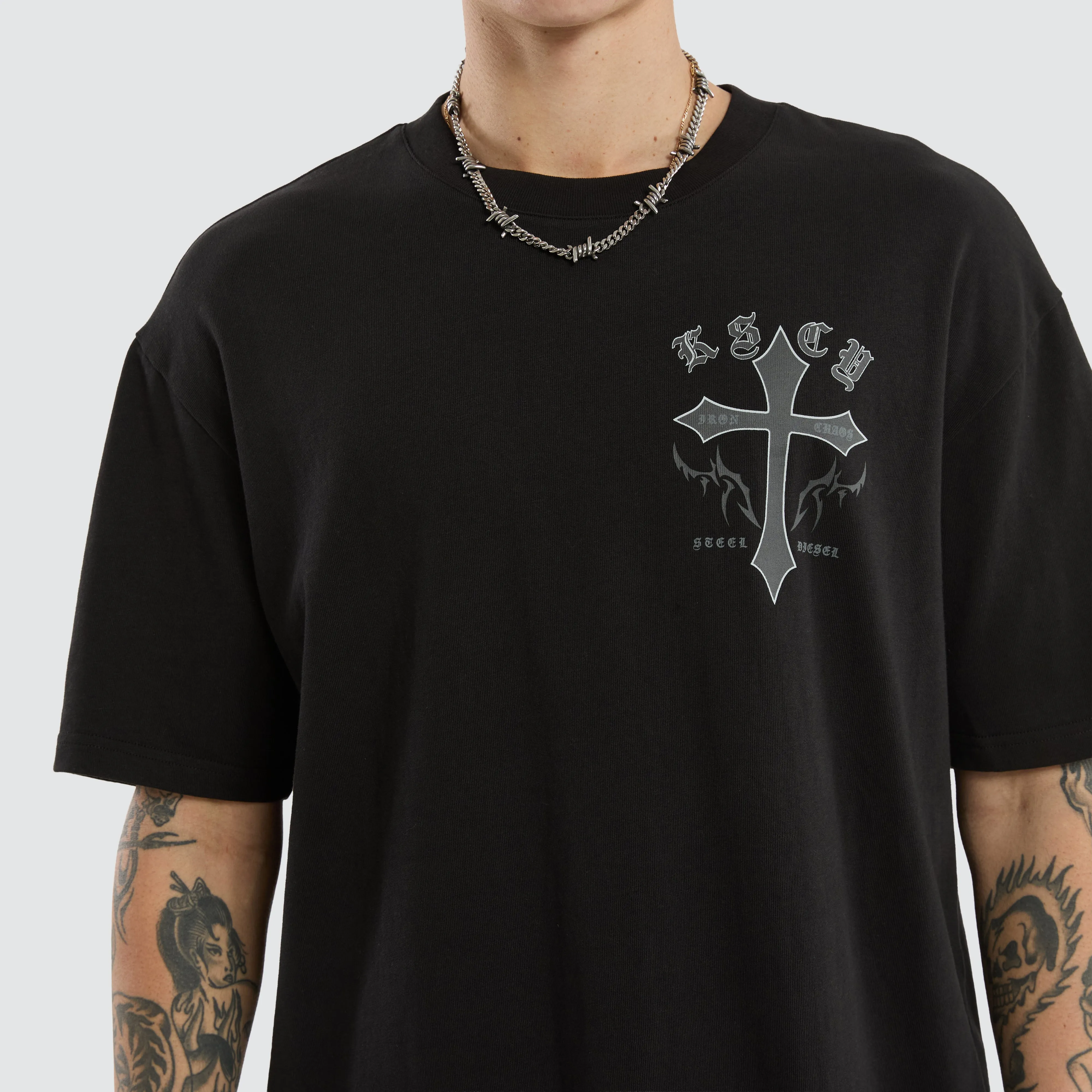 Lithium Box Fit Tee Jet Black sold by Neverland product image thumbnail 5