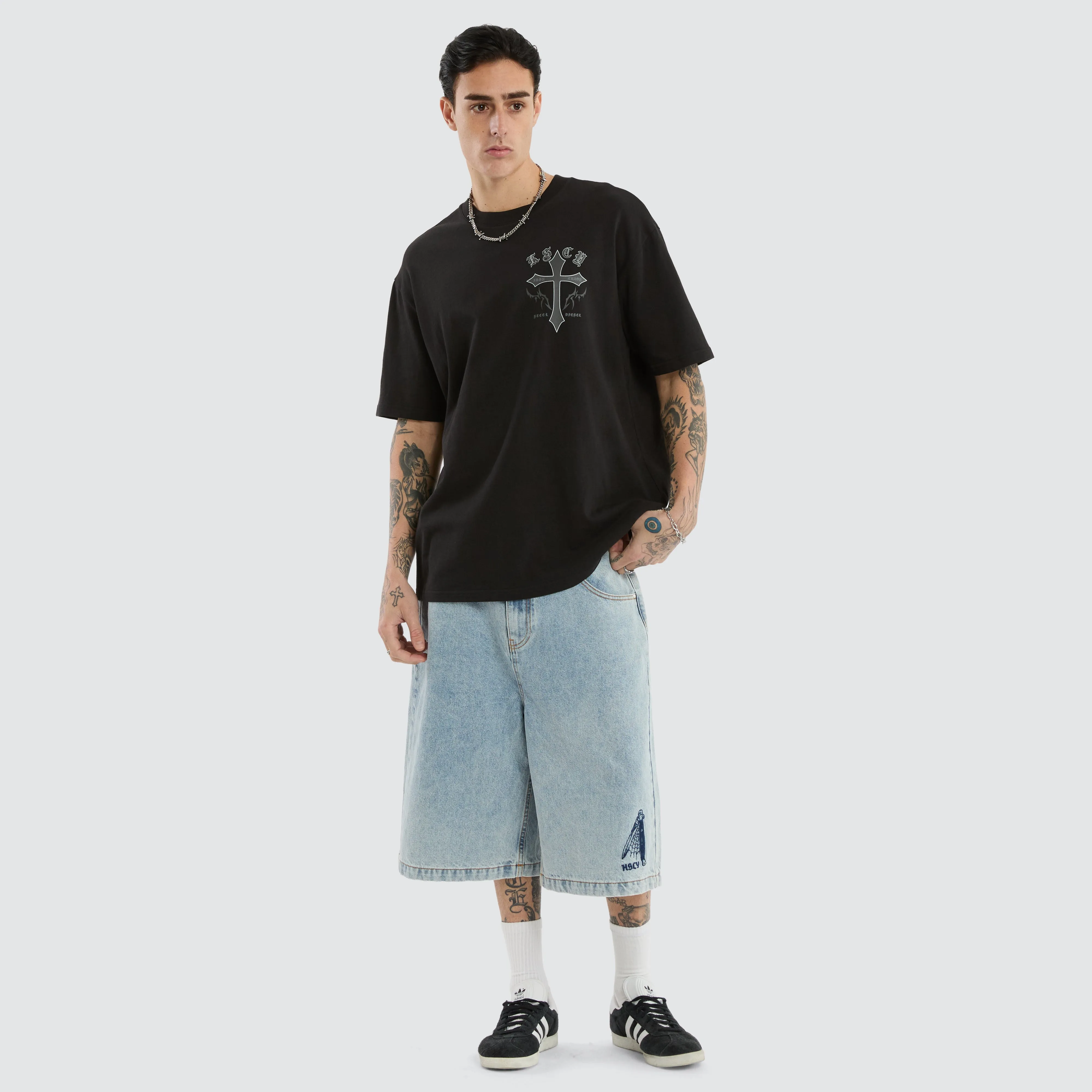 Lithium Box Fit Tee Jet Black sold by Neverland product image thumbnail 2