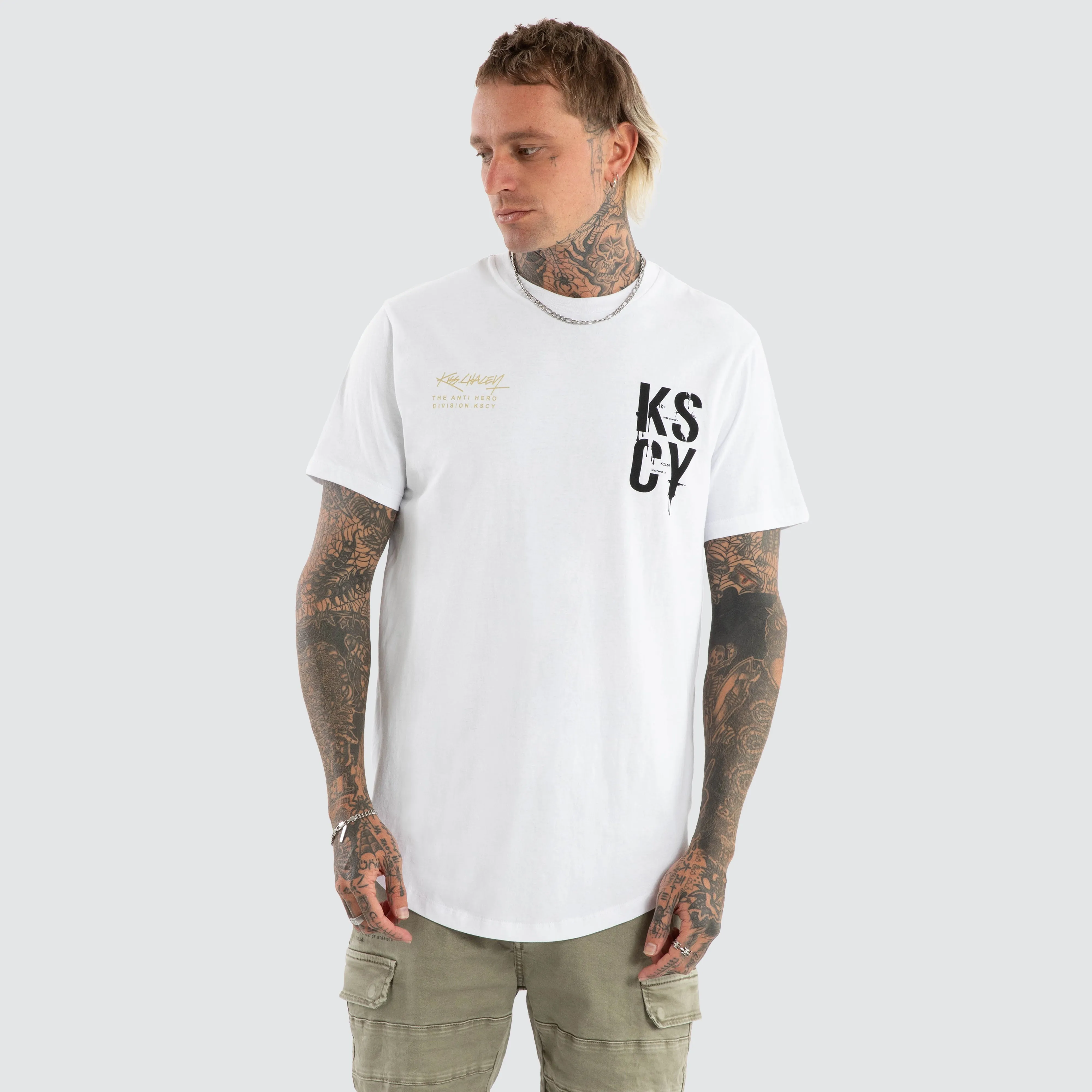 Alpha Dual Curved Tee Optical White sold by Neverland product image thumbnail 3