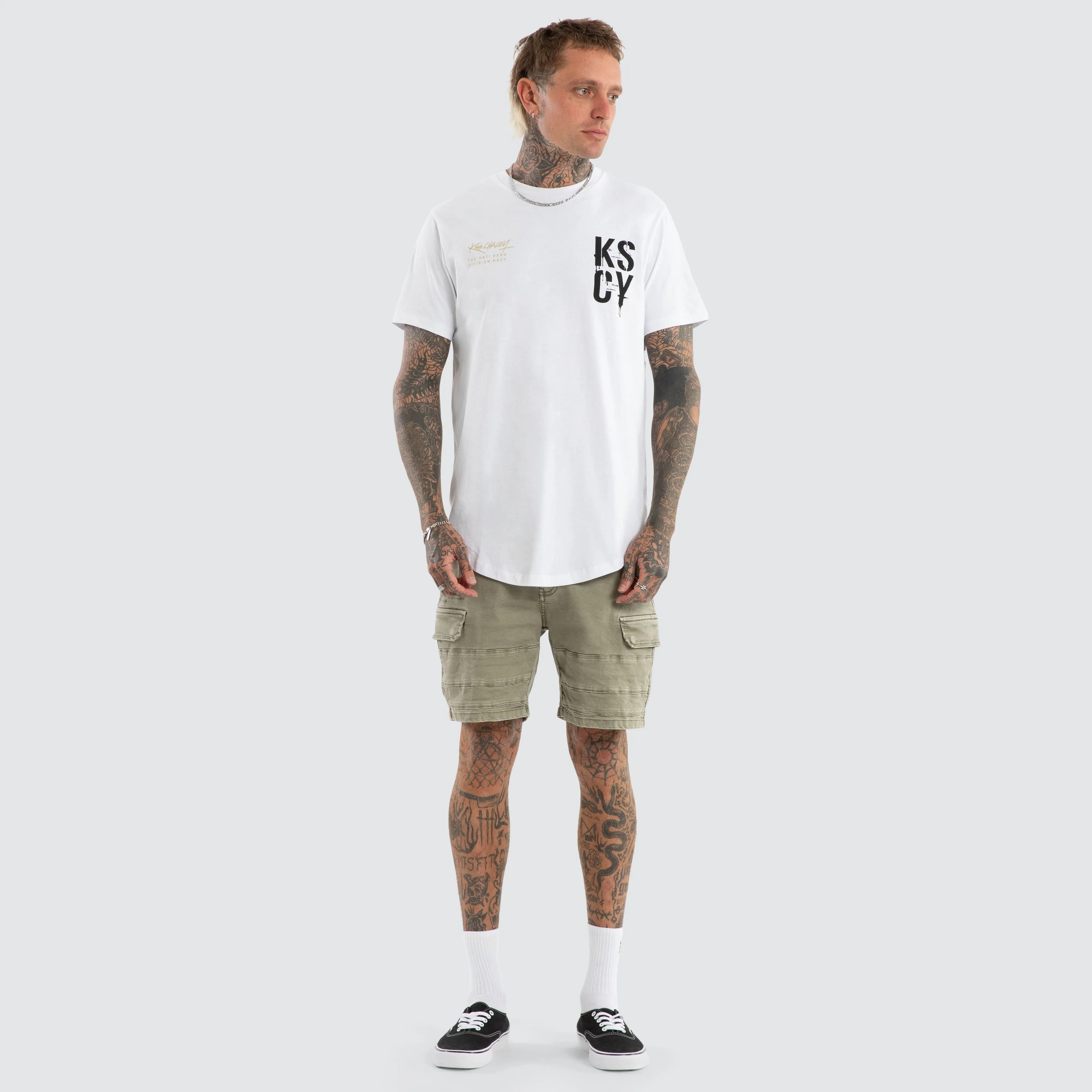 Alpha Dual Curved Tee Optical White sold by Neverland product image thumbnail 2