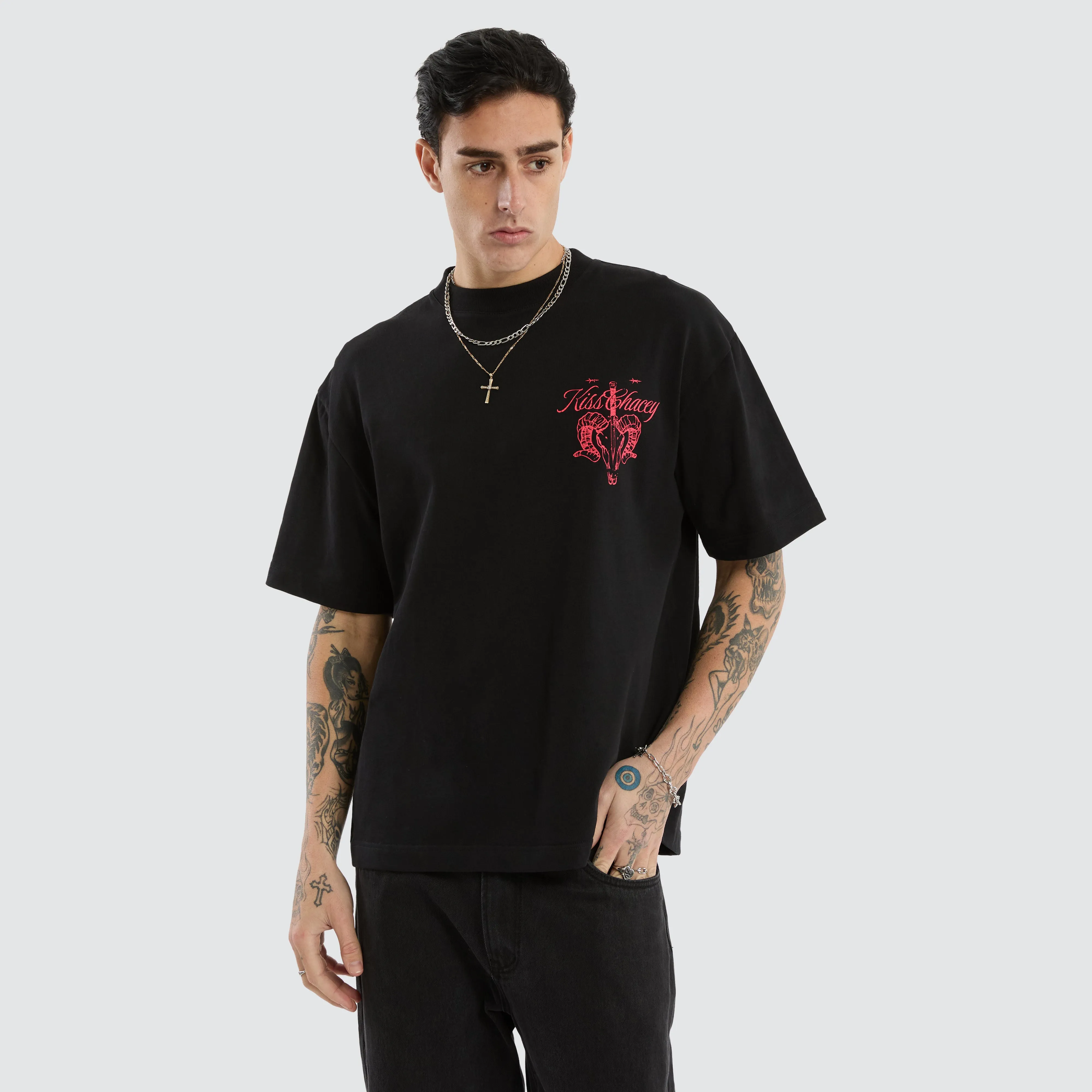 Ram Street Tee Jet Black sold by Neverland product image thumbnail 3