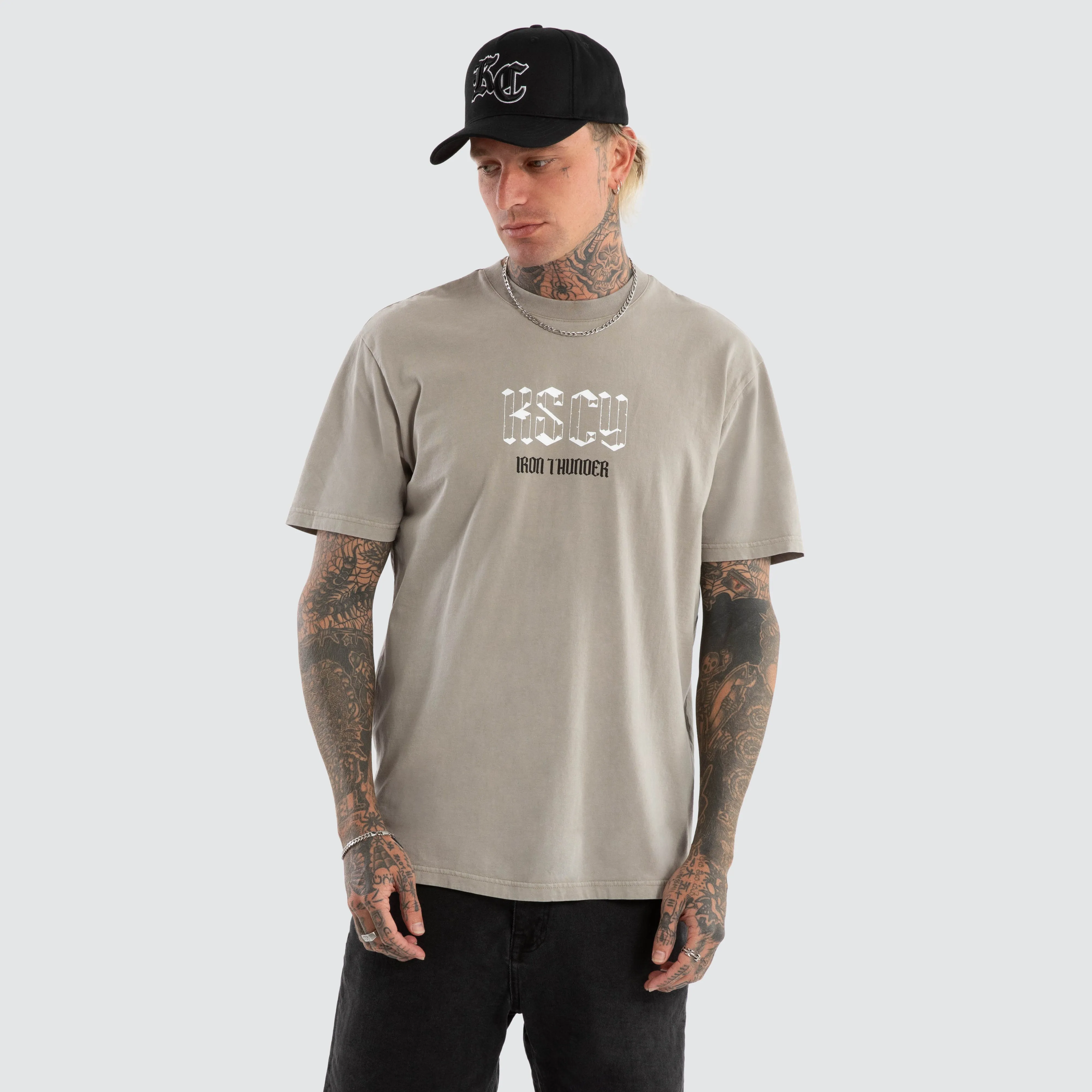 Shine Relaxed Tee Mineral Elephant Grey sold by Neverland