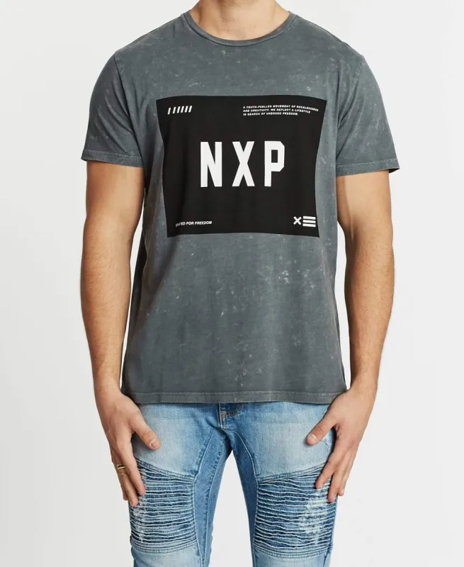 Movement Scoop Back T-Shirt Acid Charcoal sold by Neverland