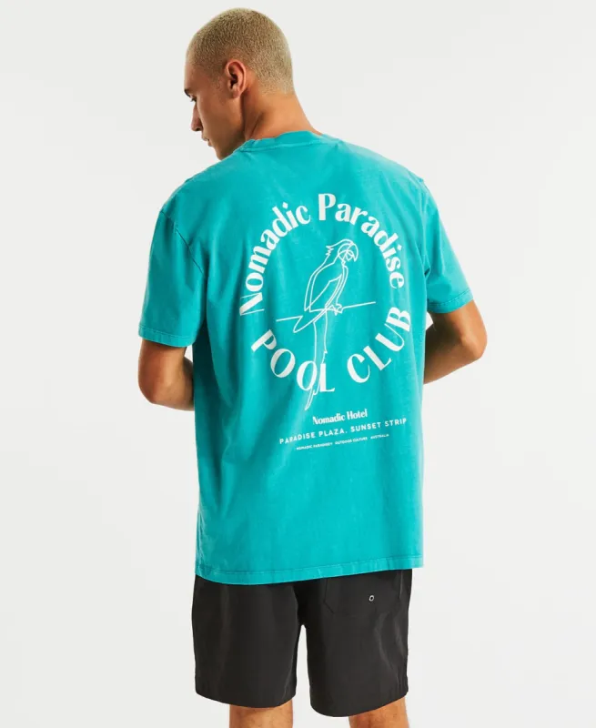 Paradise Plaza Relaxed T-Shirt Pigment Ceramic Blue sold by Neverland