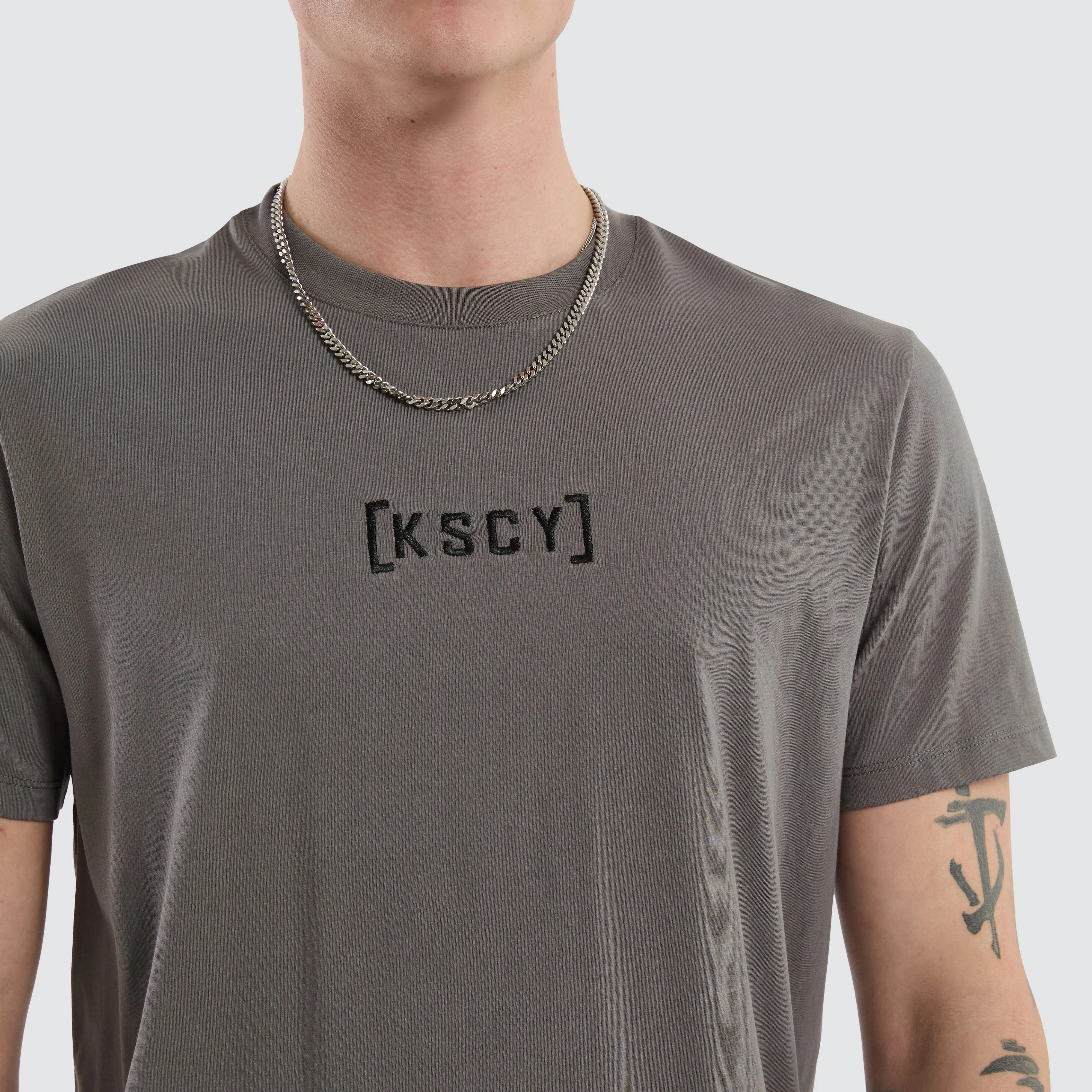 Pronto Dual Curved Tee Charcoal sold by Neverland product image thumbnail 4