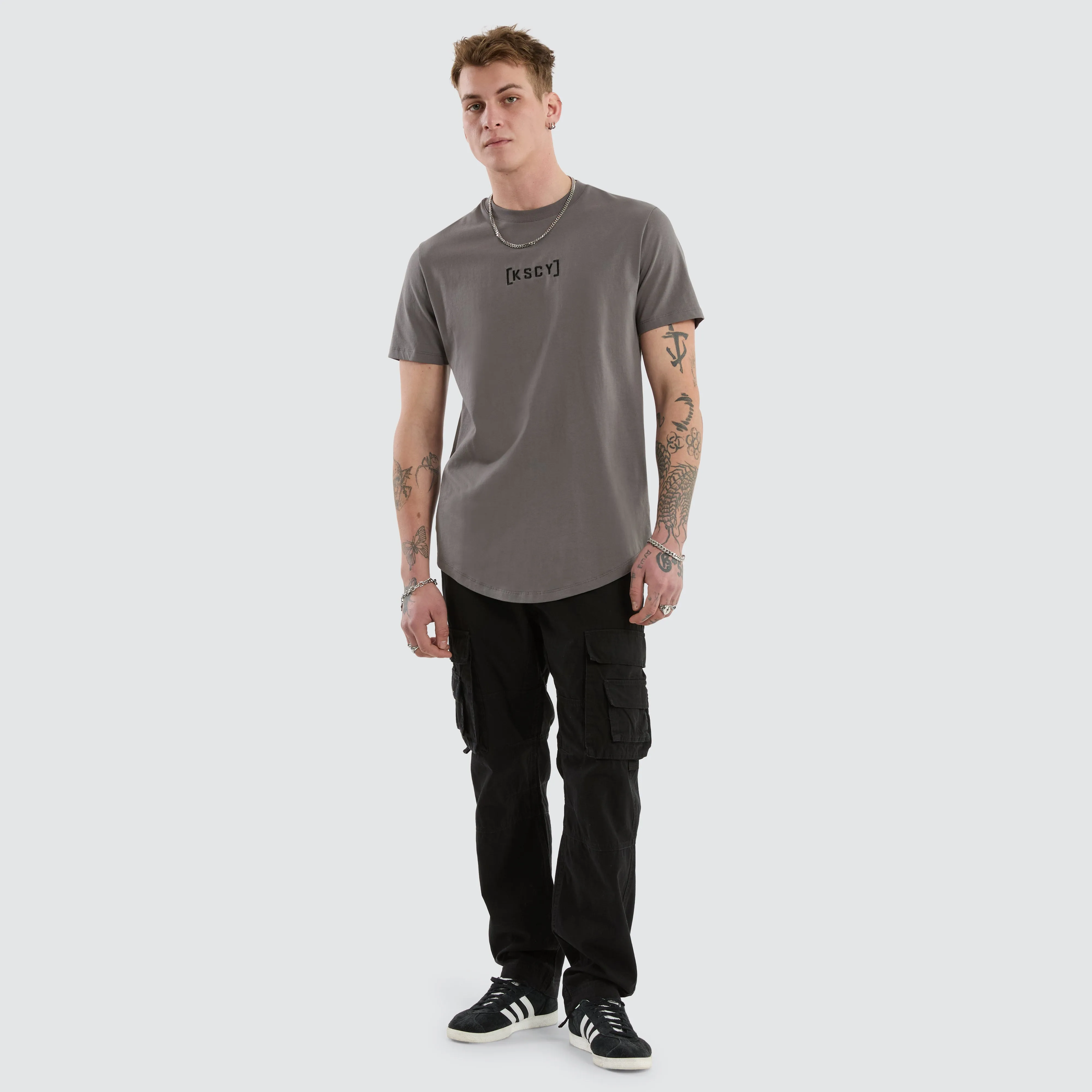 Pronto Dual Curved Tee Charcoal sold by Neverland product image thumbnail 3