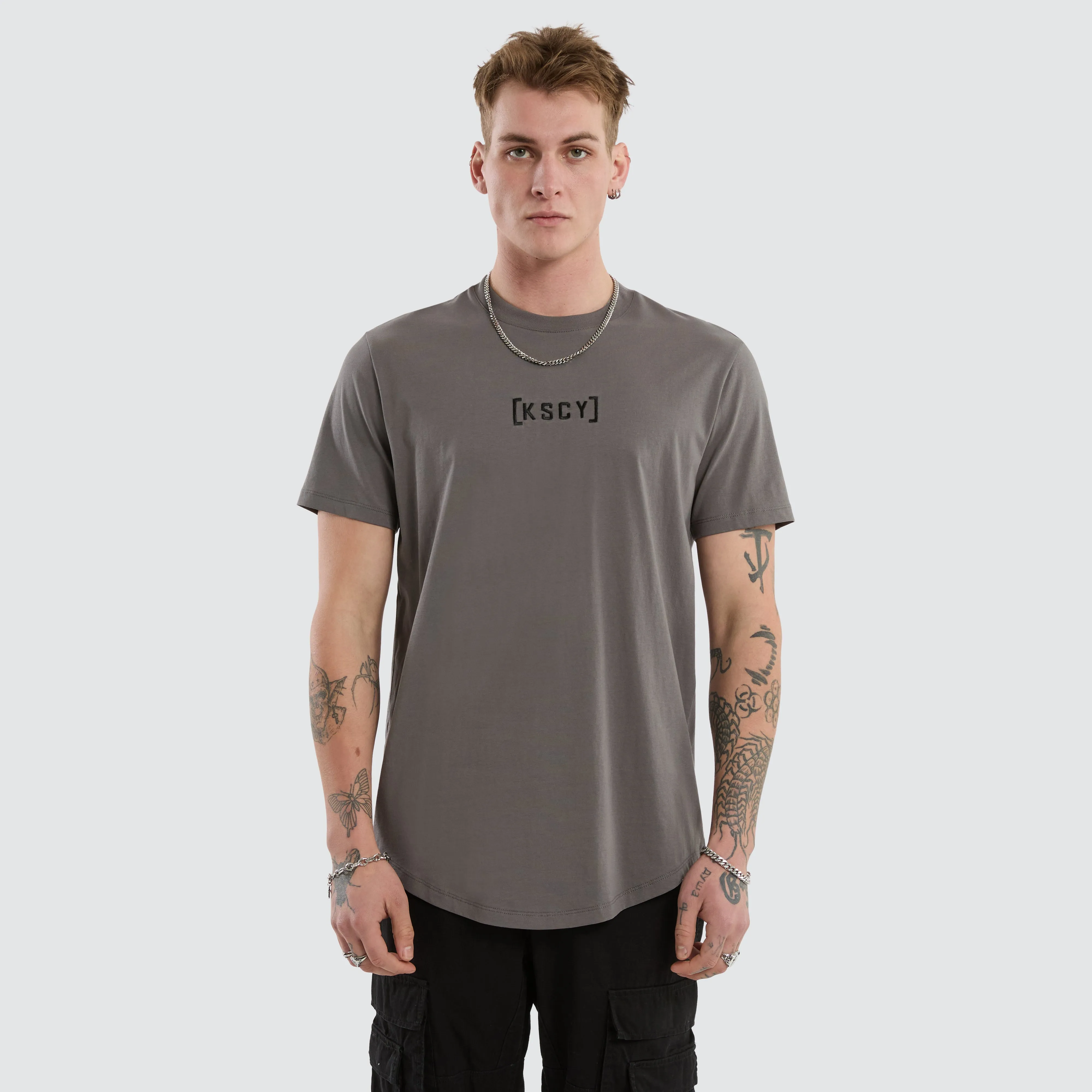 Pronto Dual Curved Tee Charcoal sold by Neverland