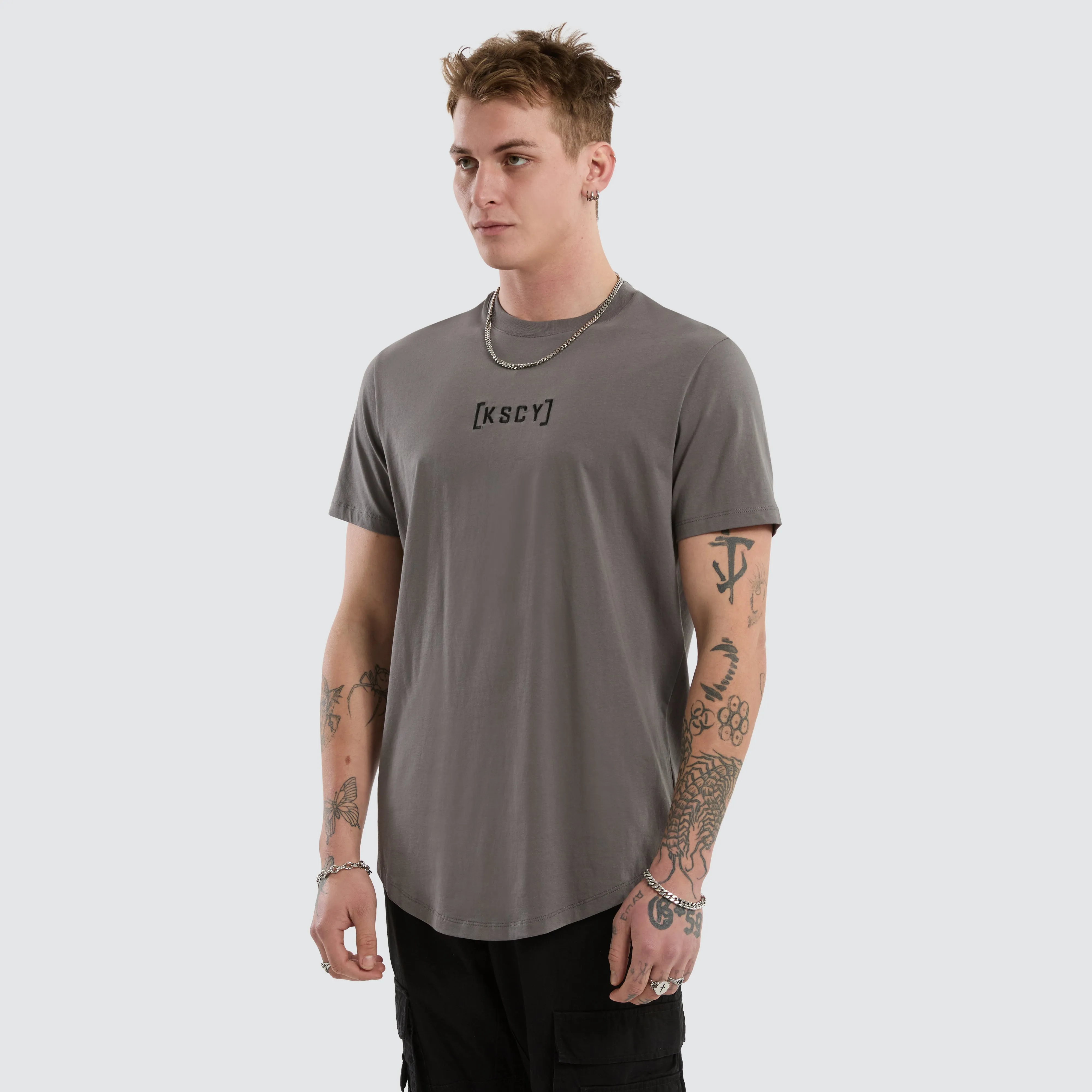 Pronto Dual Curved Tee Charcoal sold by Neverland product image thumbnail 5