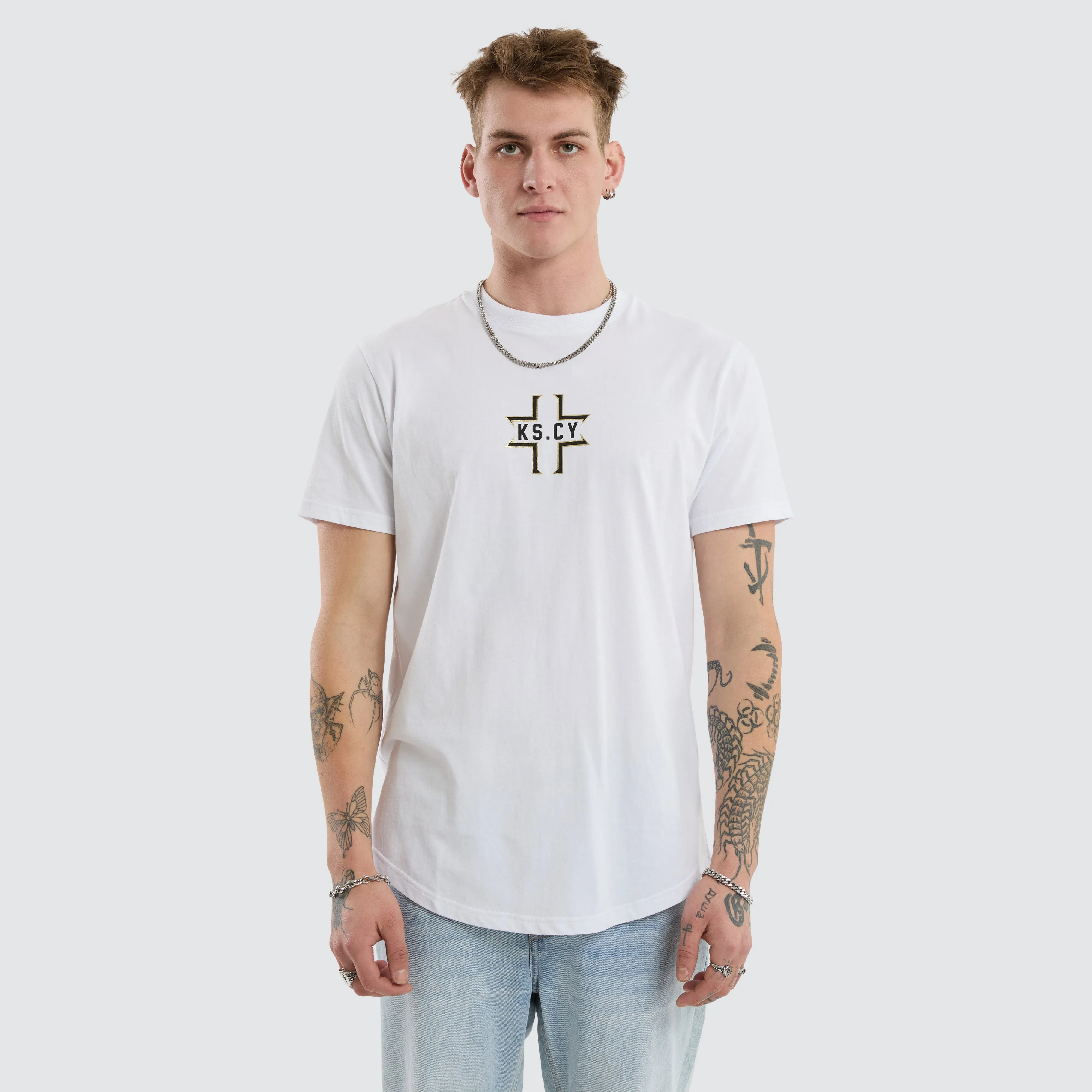 Believe Dual Curved Tee Optical White sold by Neverland product image thumbnail 3