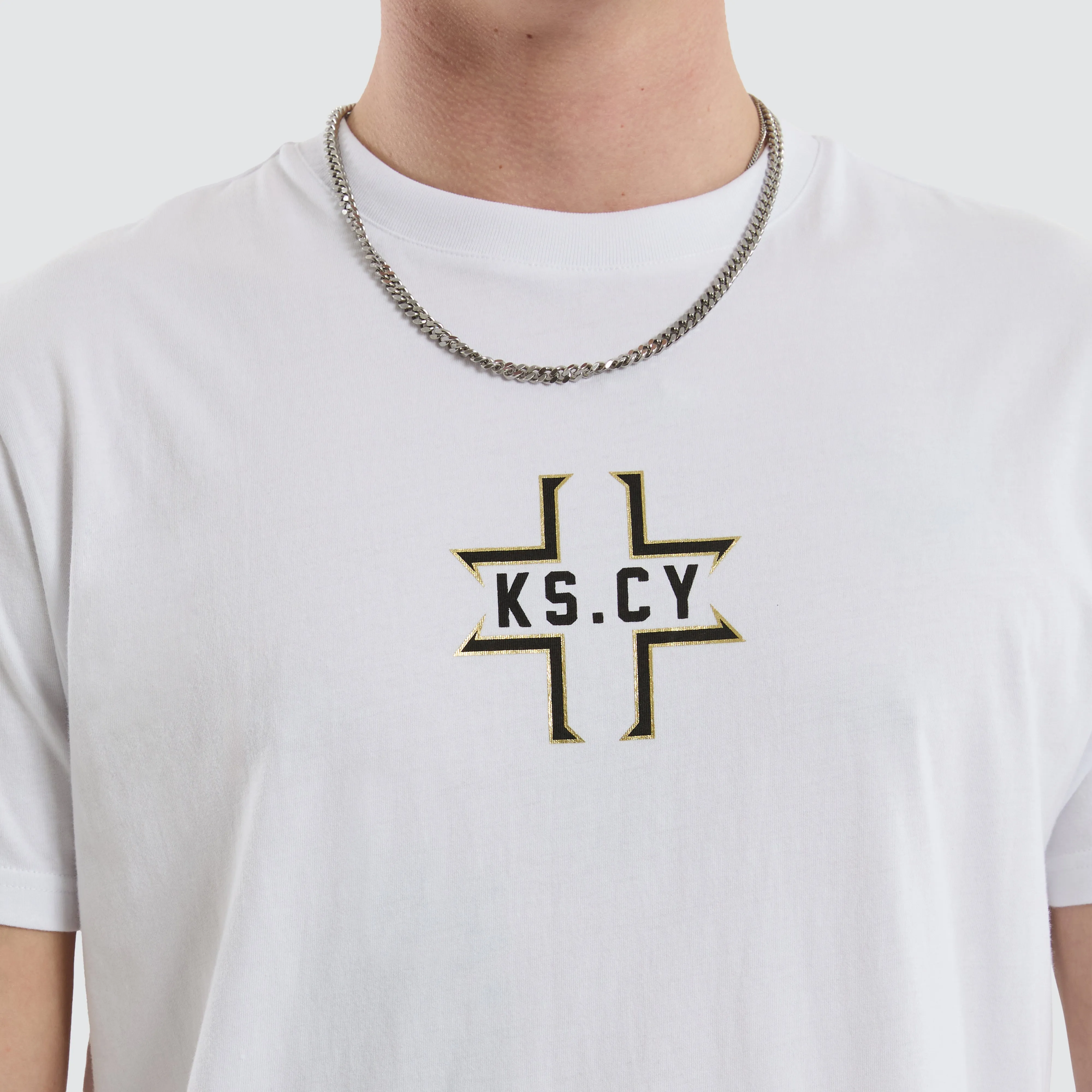 Believe Dual Curved Tee Optical White sold by Neverland product image thumbnail 4