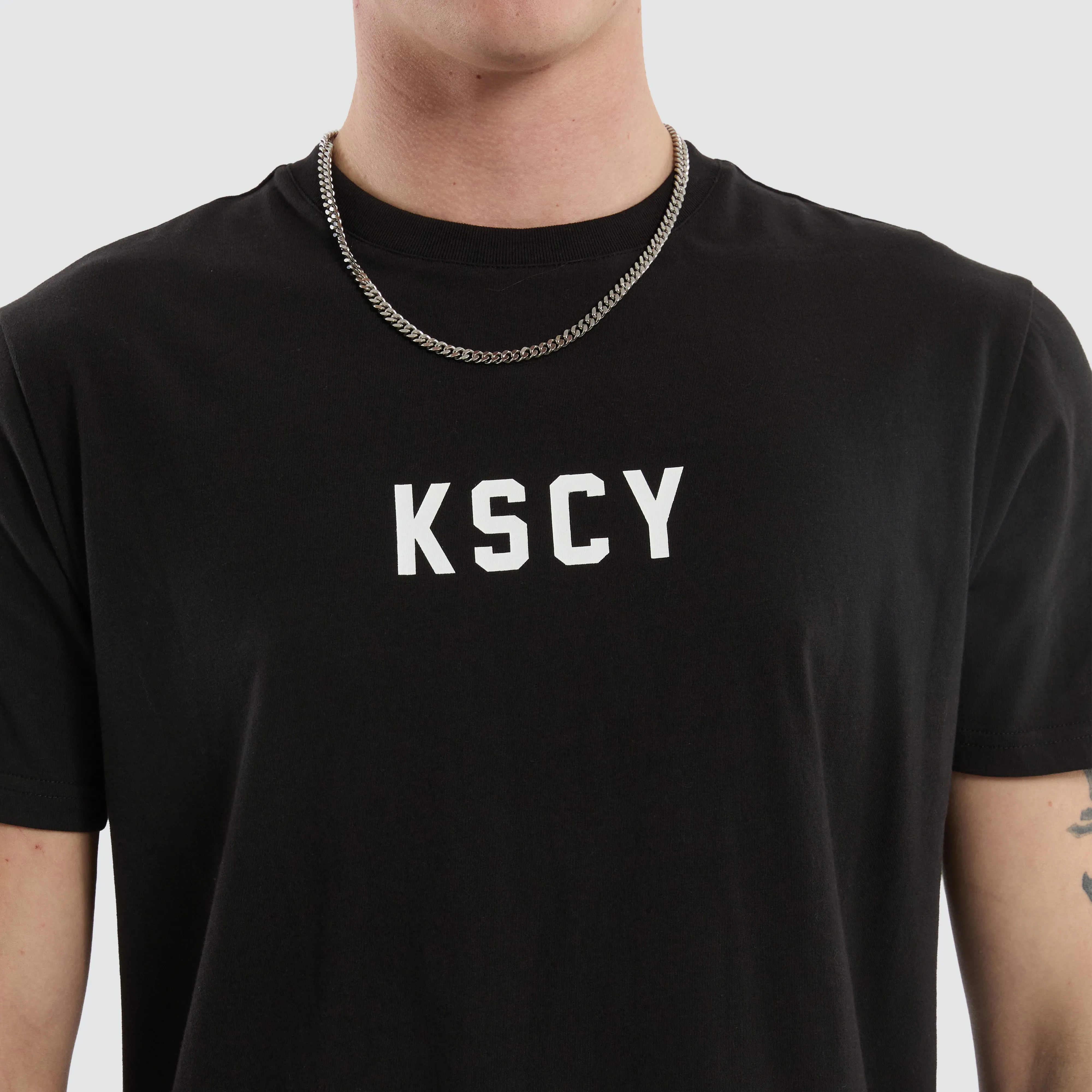 Smoke Dual Curved Tee Black/Grey sold by Neverland product image thumbnail 4