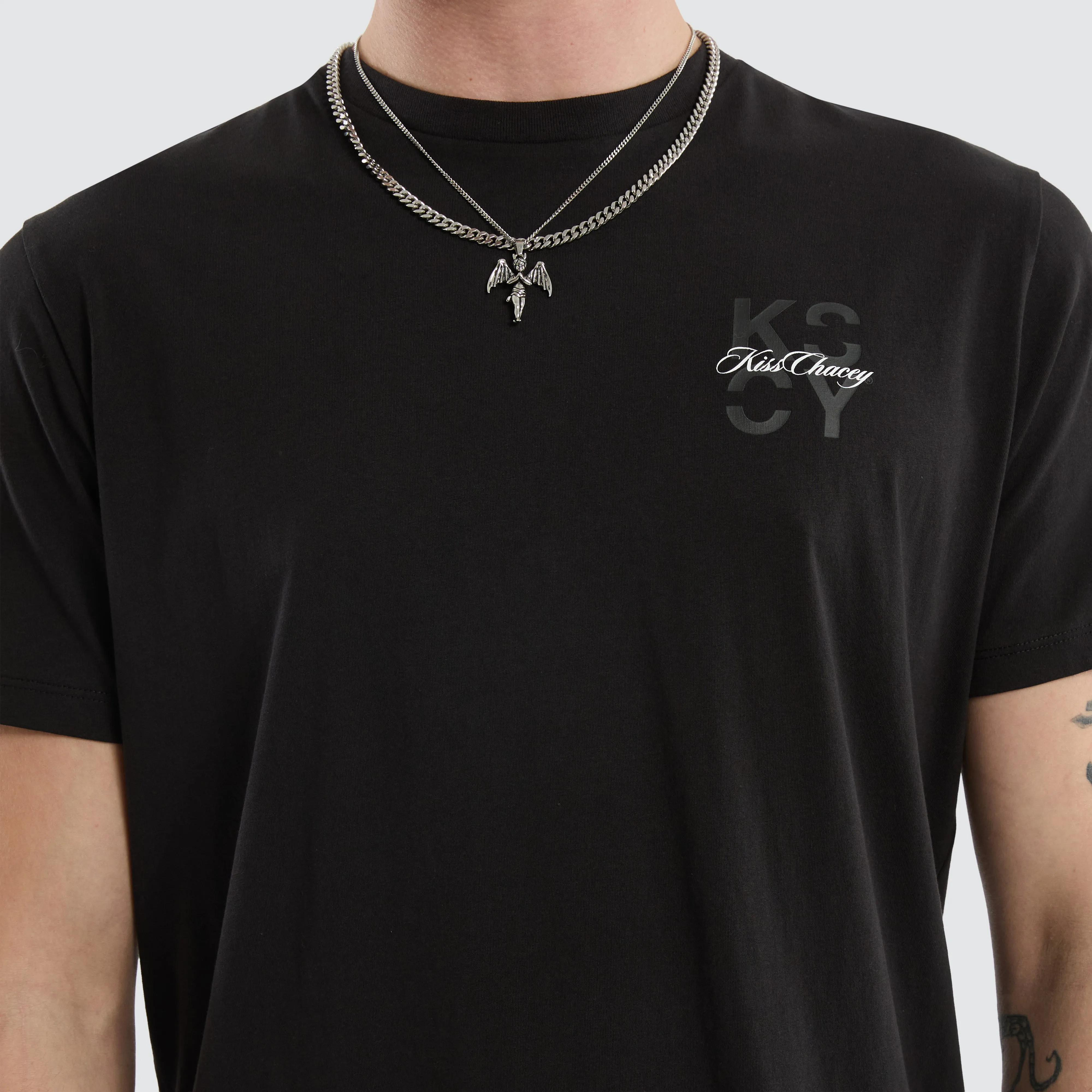 Future Dual Curved Tee Jet Black sold by Neverland product image thumbnail 4