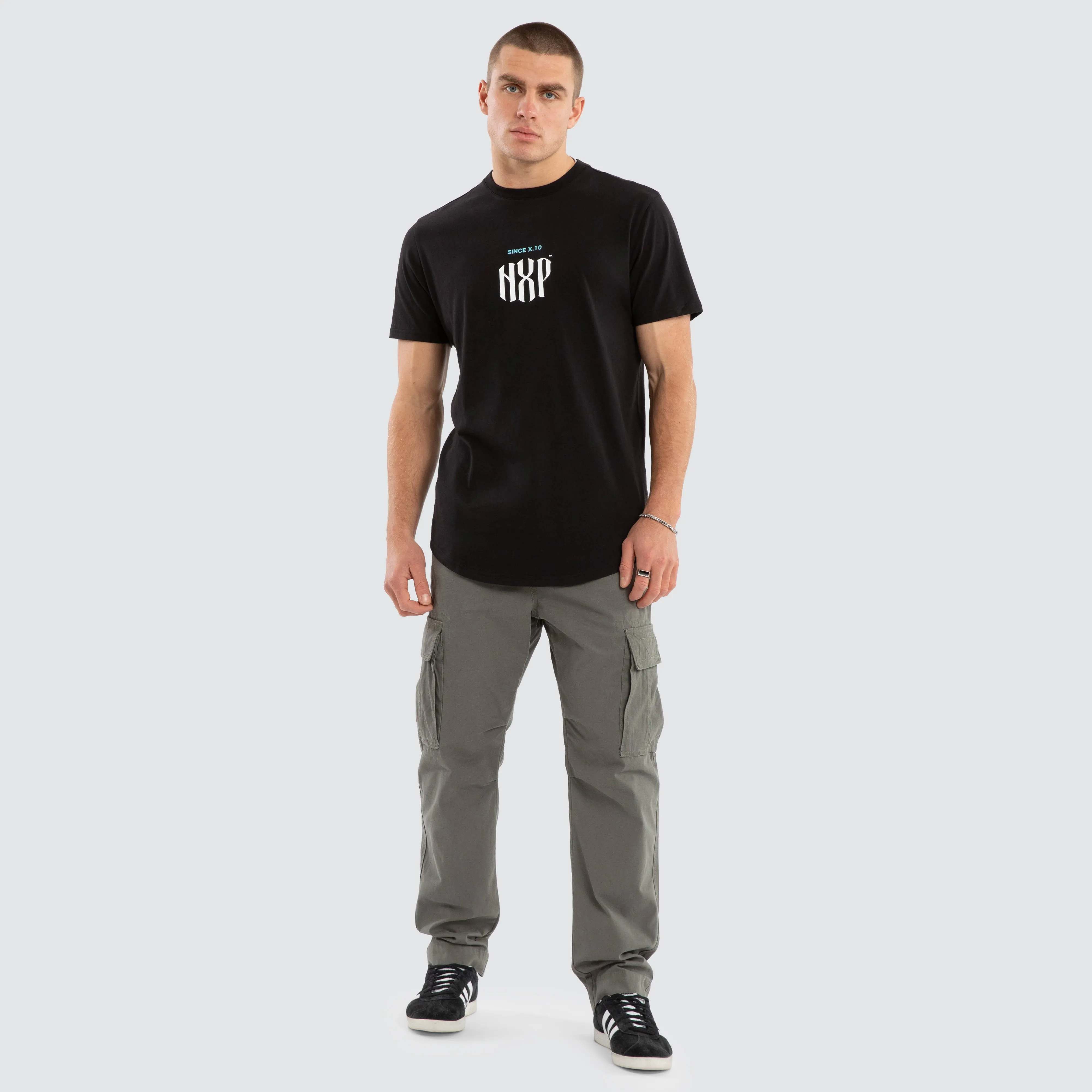 Stronger Dual Curved Tee Jet Black sold by Neverland product image thumbnail 2