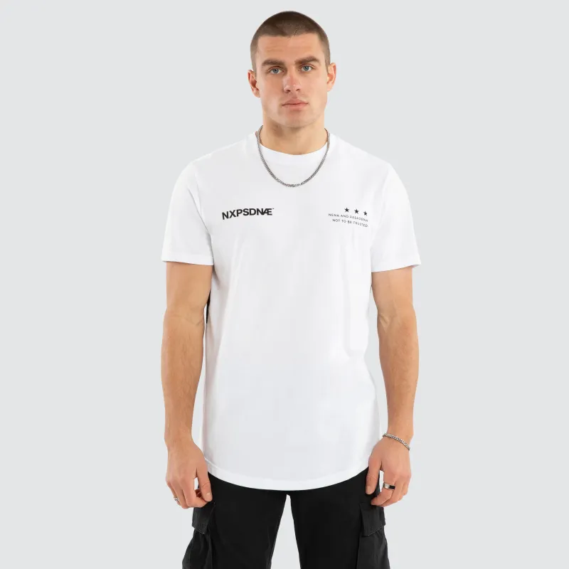 Realm Dual Curved Tee Optical White sold by Neverland