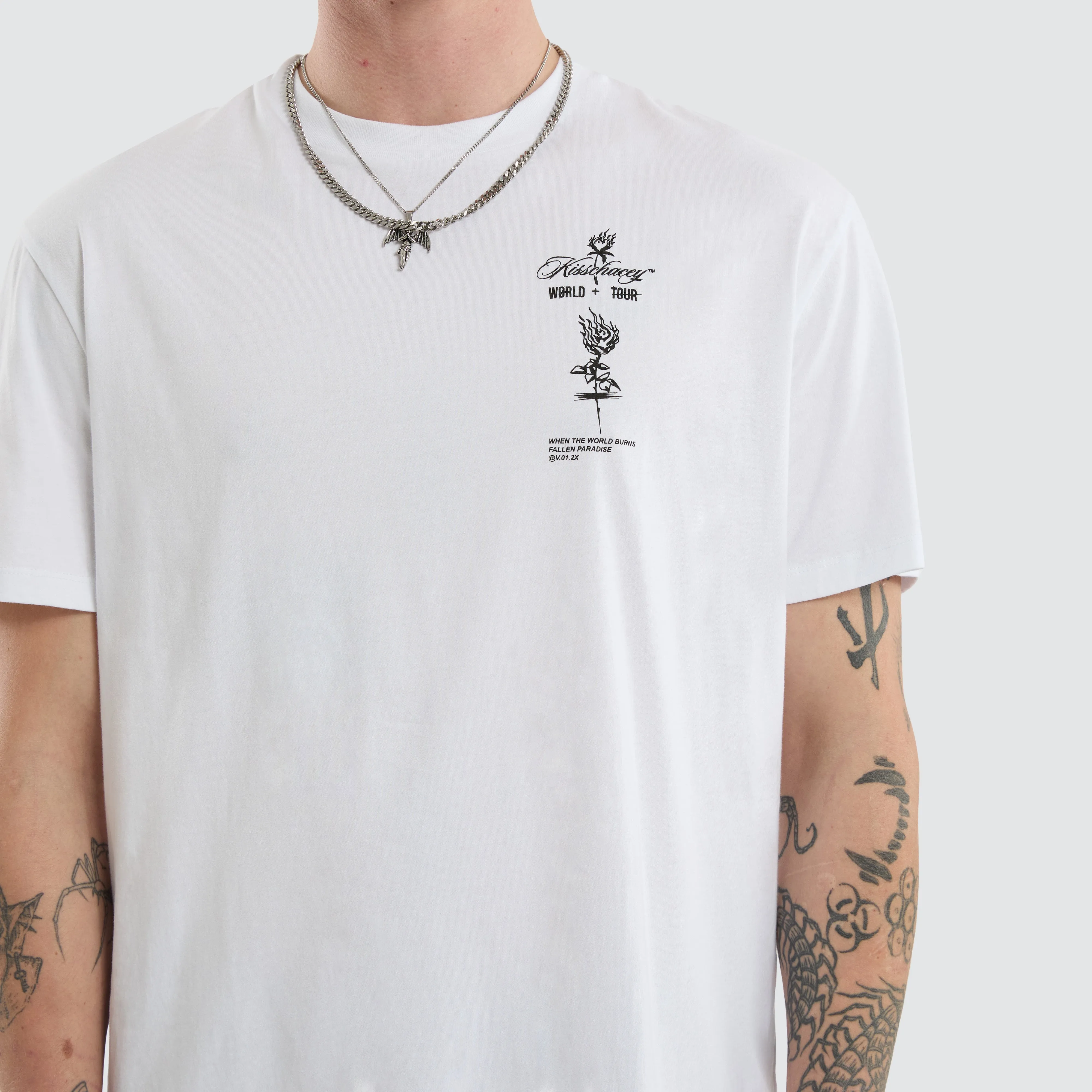Division Relaxed Tee Optical White sold by Neverland product image thumbnail 3