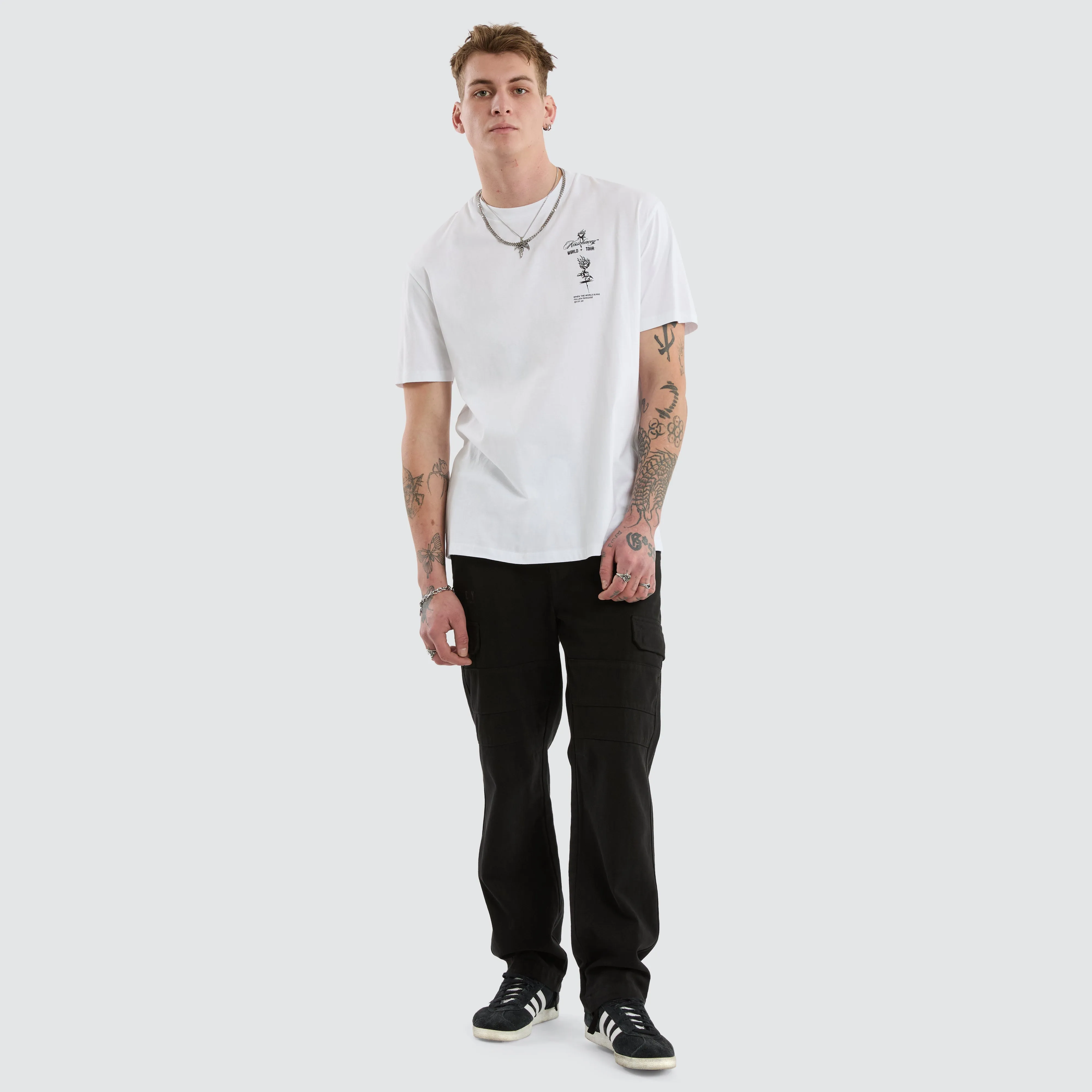 Division Relaxed Tee Optical White sold by Neverland