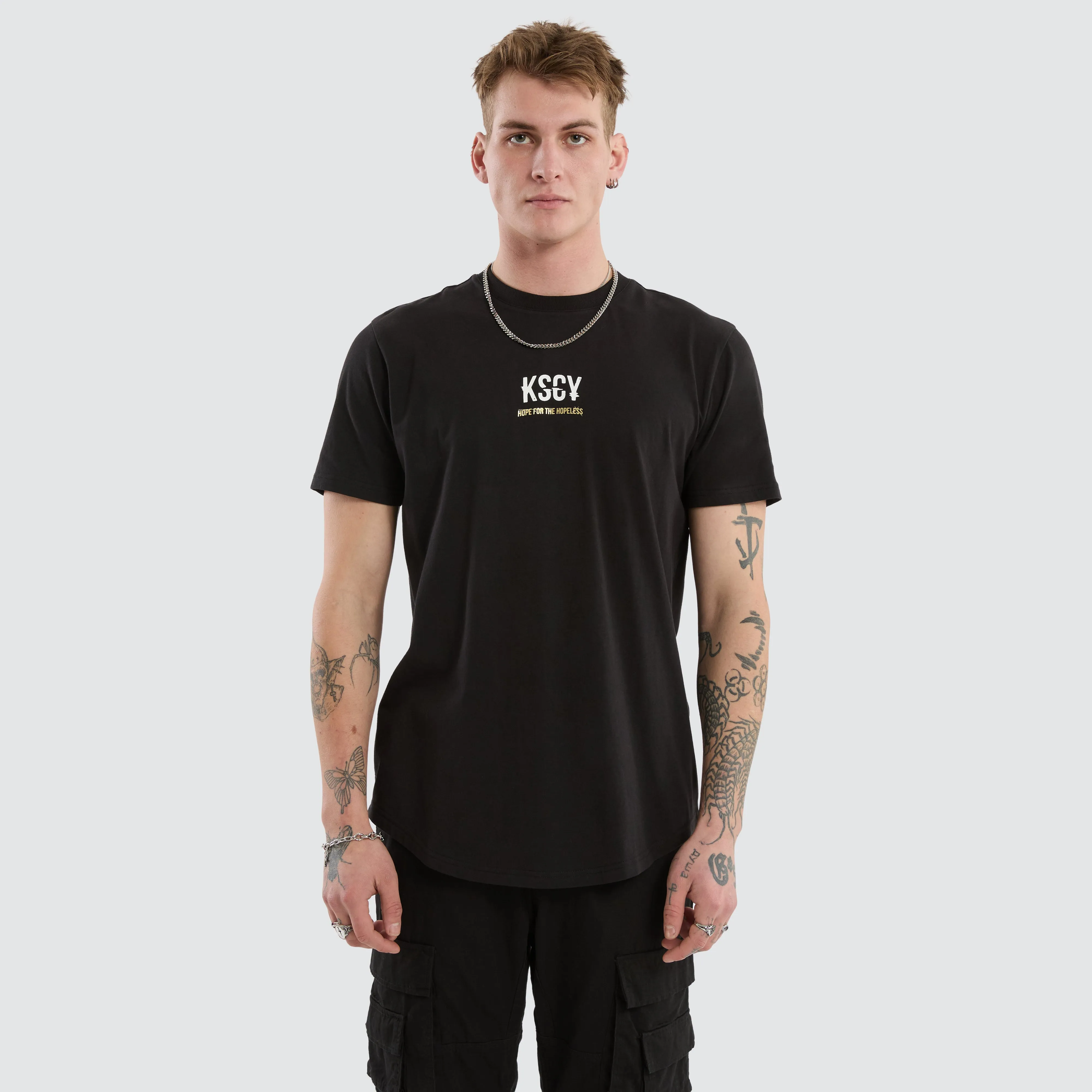 Story Dual Curved Tee Jet Black sold by Neverland product image thumbnail 3