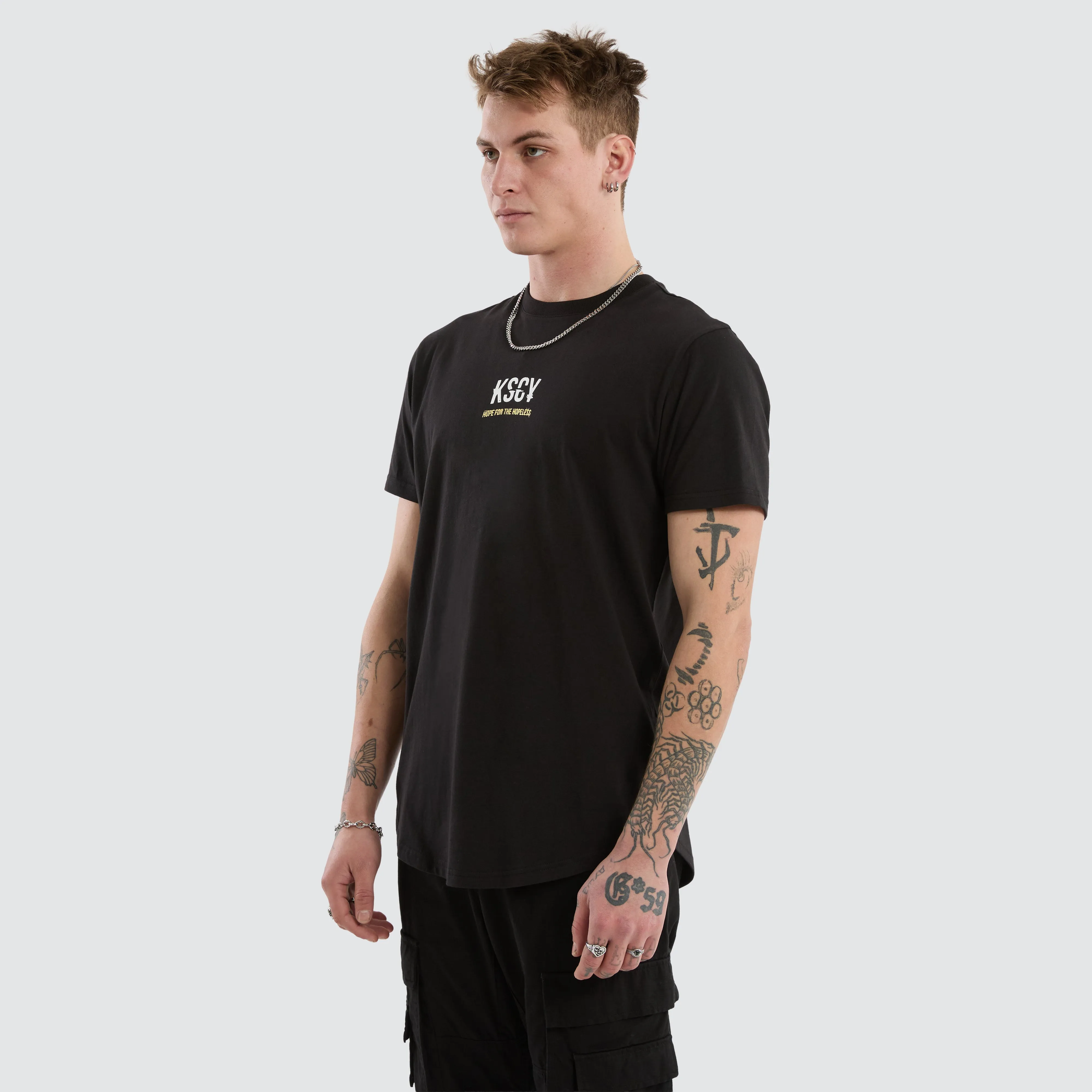 Story Dual Curved Tee Jet Black sold by Neverland product image thumbnail 5