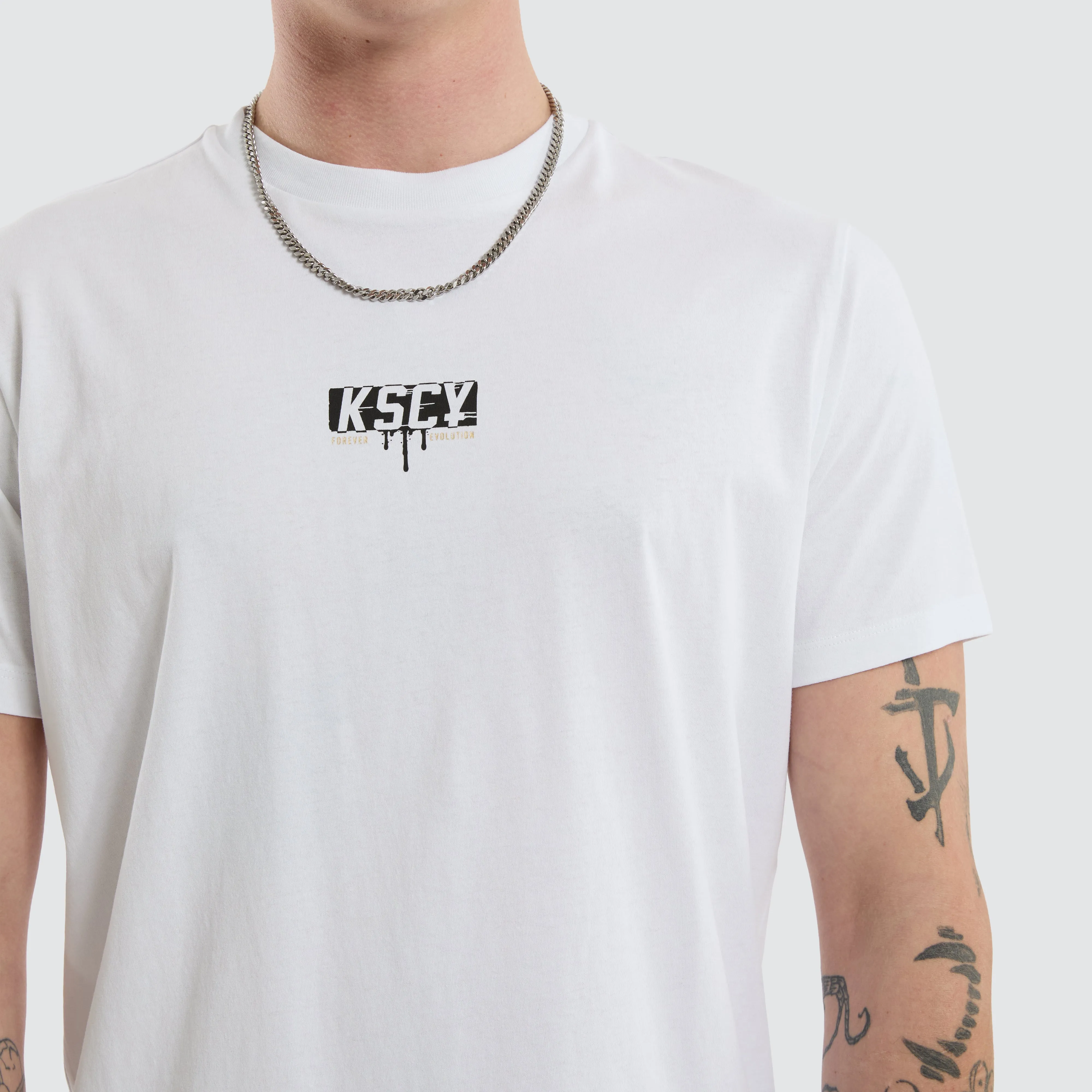 Dream Dual Curved Tee Optical White sold by Neverland product image thumbnail 4