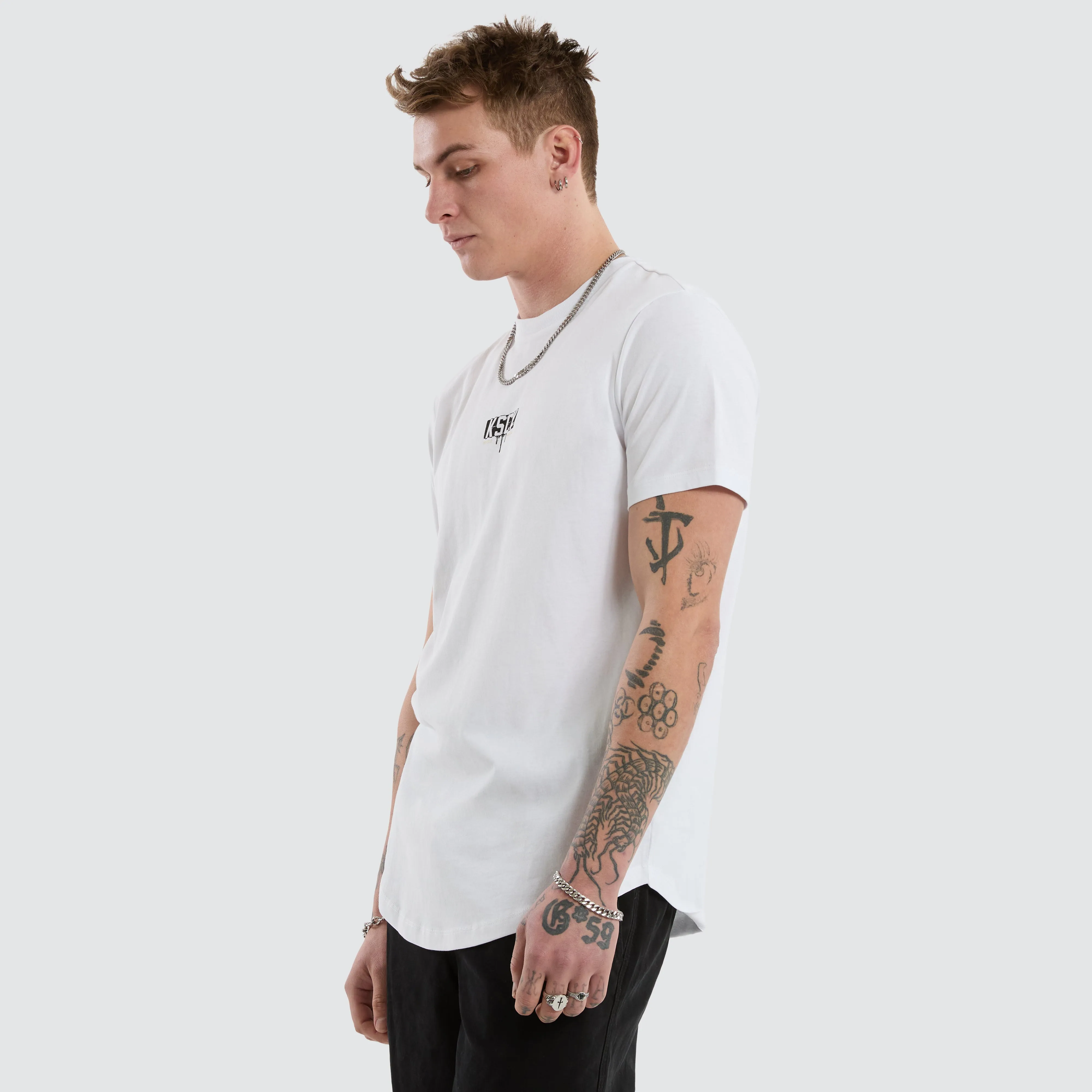 Dream Dual Curved Tee Optical White sold by Neverland product image thumbnail 5