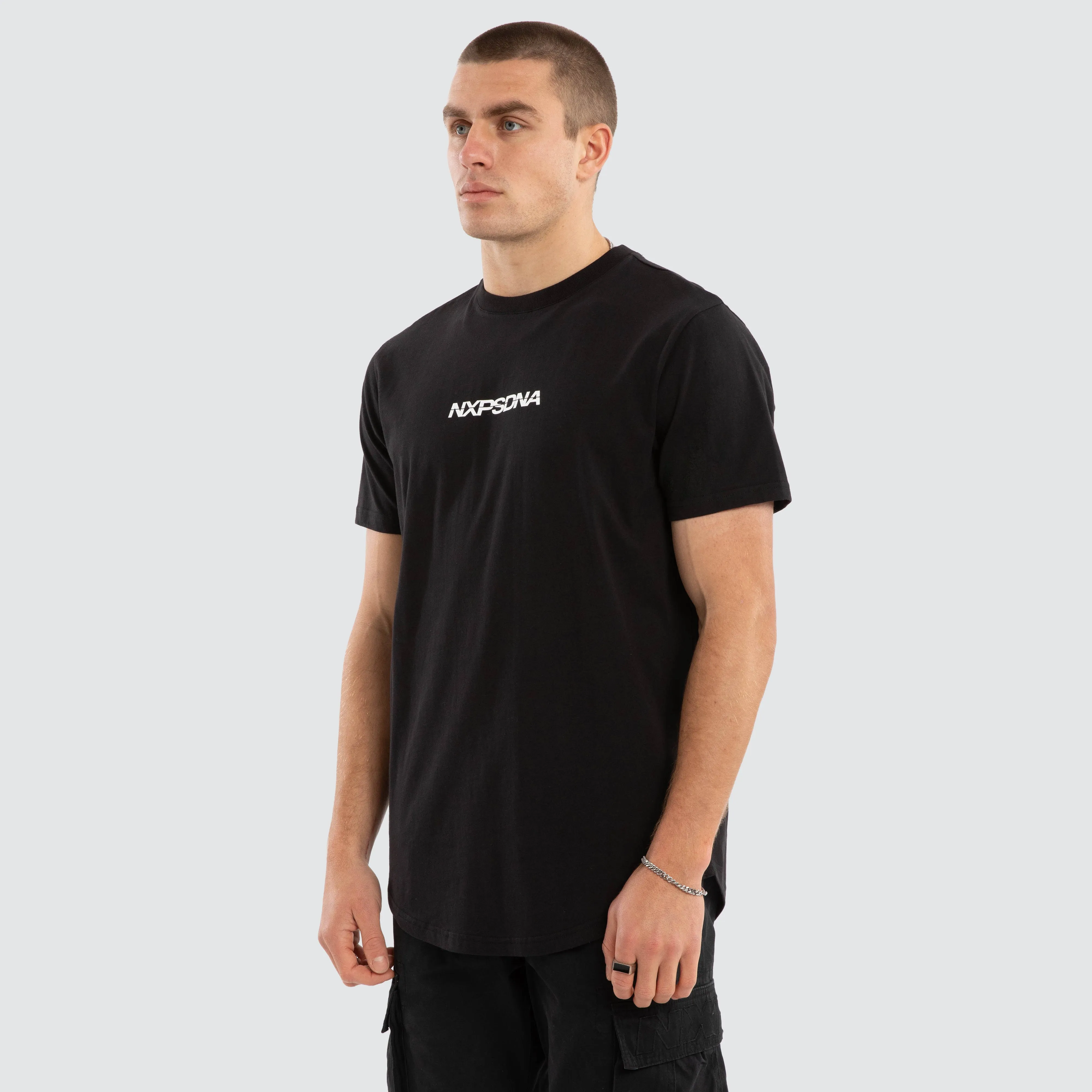 Jumpshot Dual Curved Tee Jet Black sold by Neverland product image thumbnail 5
